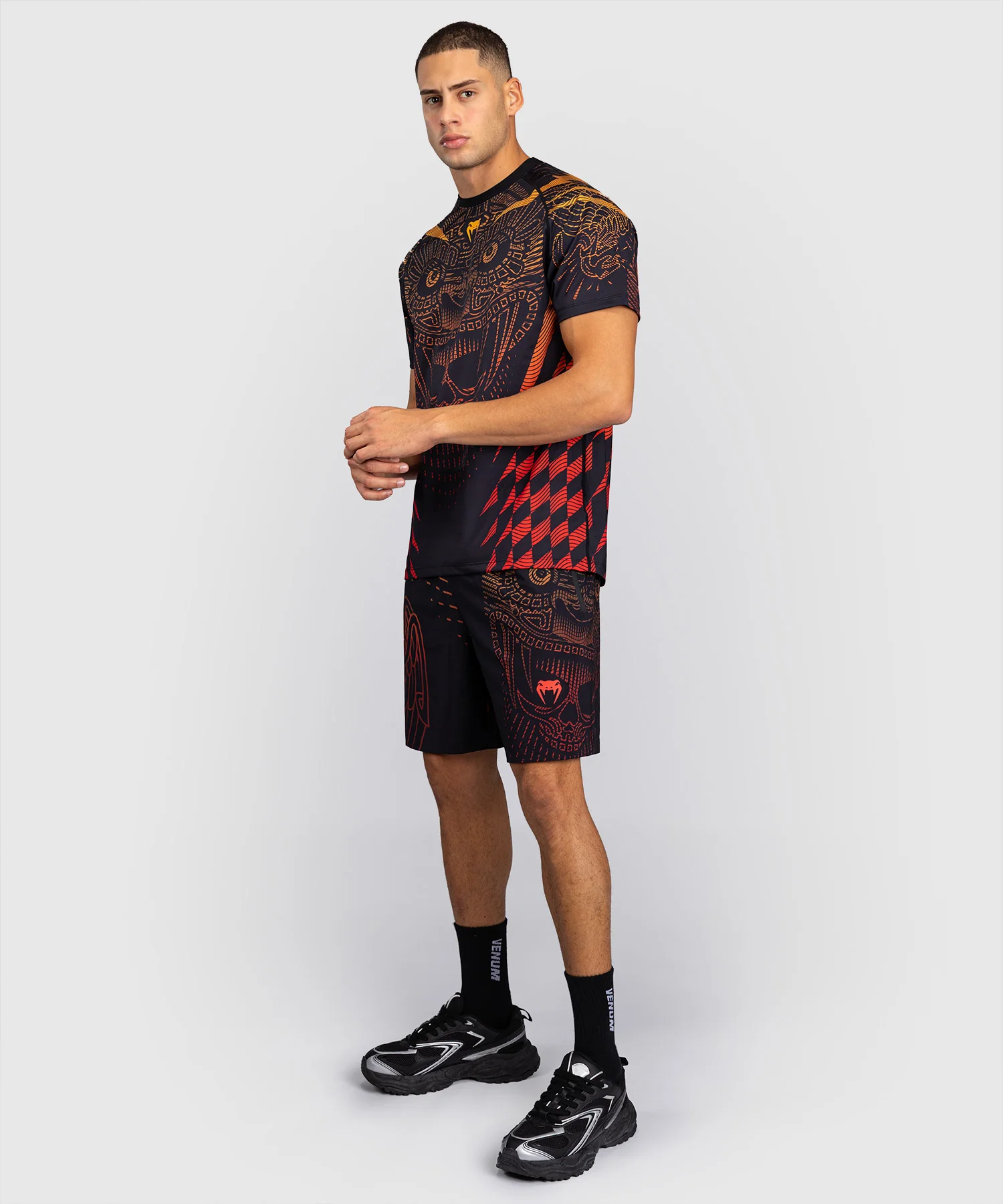 T-shirt Dry-Tech Venum Quetzal Fury - Noir/Rouge Fury/Mandarine - Image 6