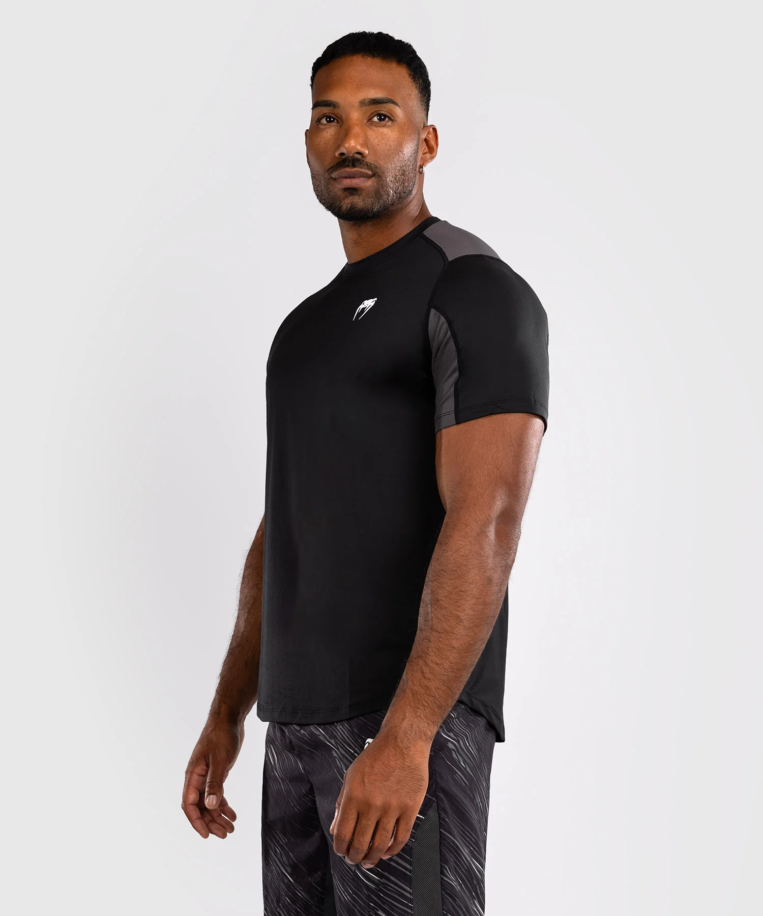 T-shirt Dry-Tech Venum Rapid - Noir/Gris Orage - Image 2