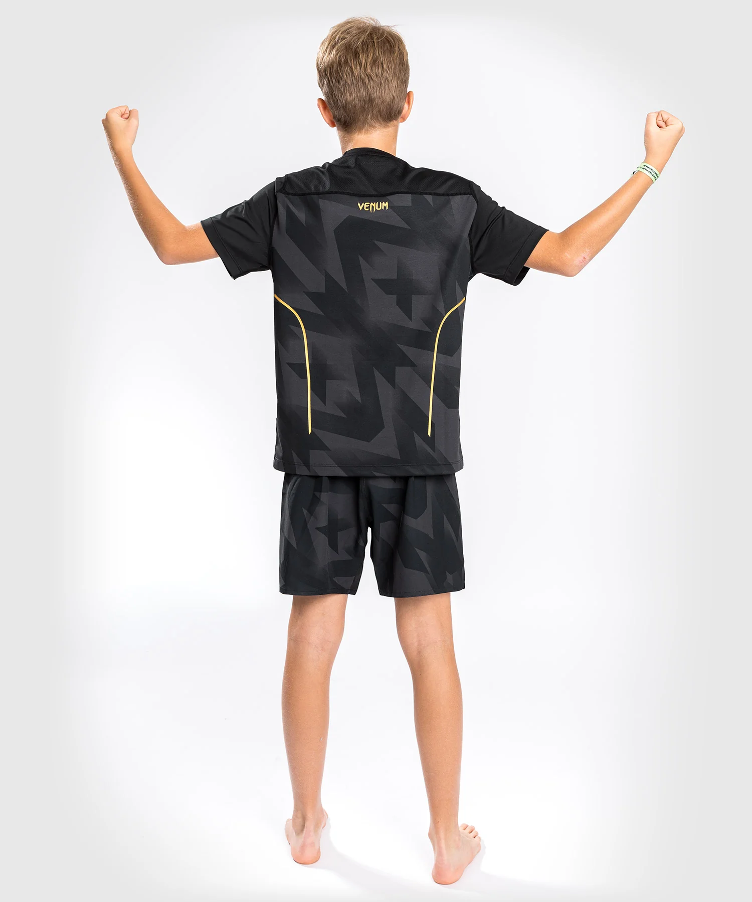 T-Shirt Dry Tech Venum Razor - Pour Enfants - Noir/Or - Image 4