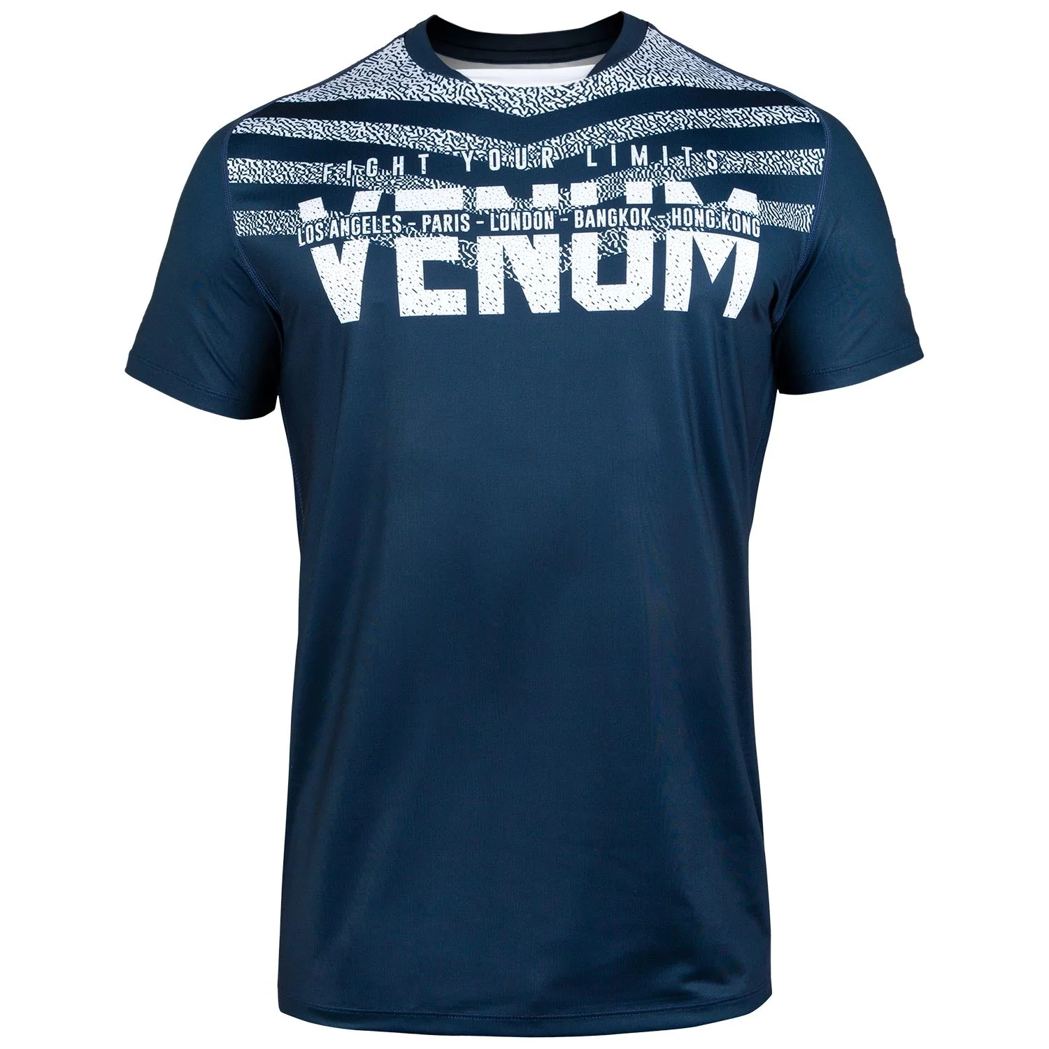 T-shirt Dry Tech Venum Signature - Bleu Marine/Blanc