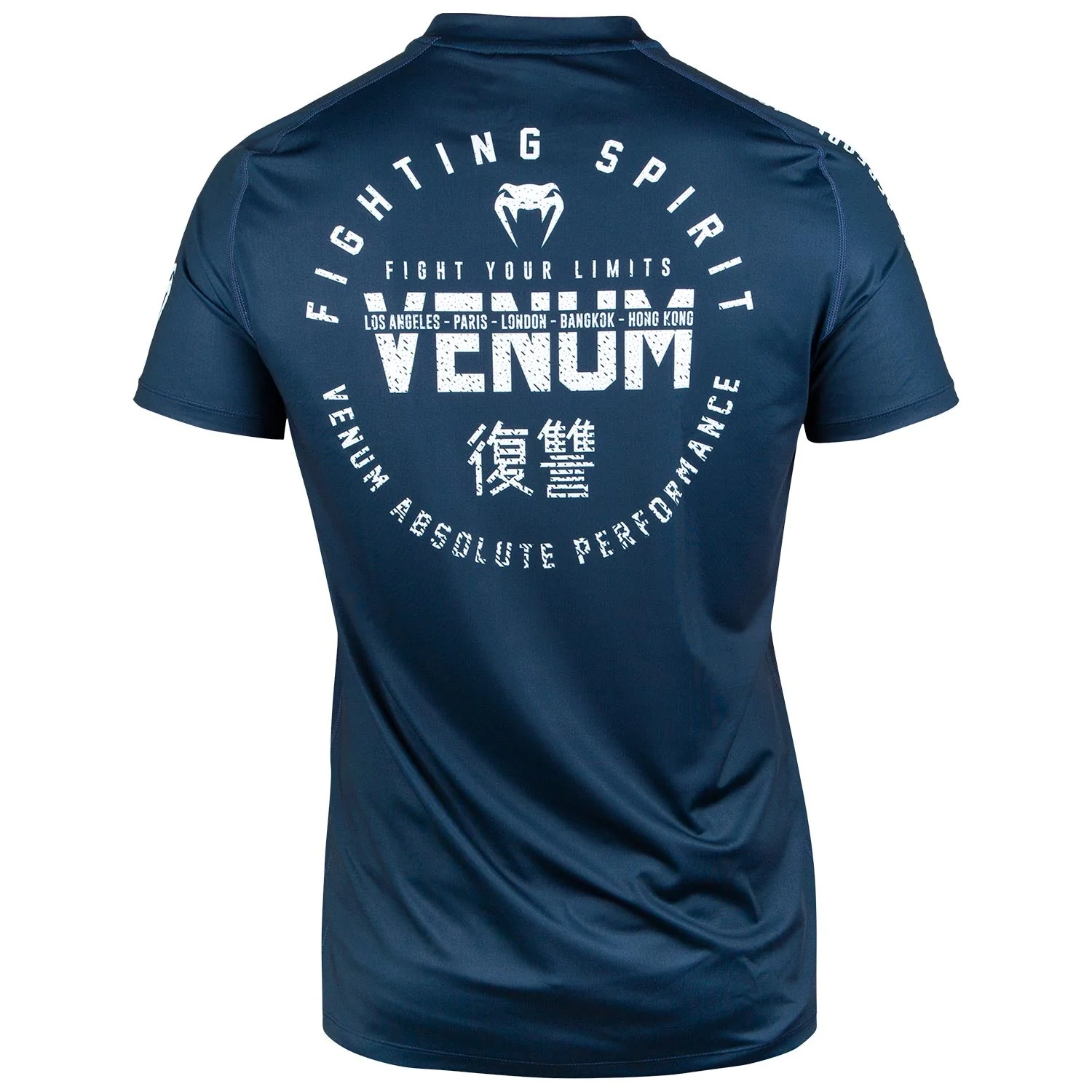 T-shirt Dry Tech Venum Signature - Bleu Marine/Blanc - Image 4
