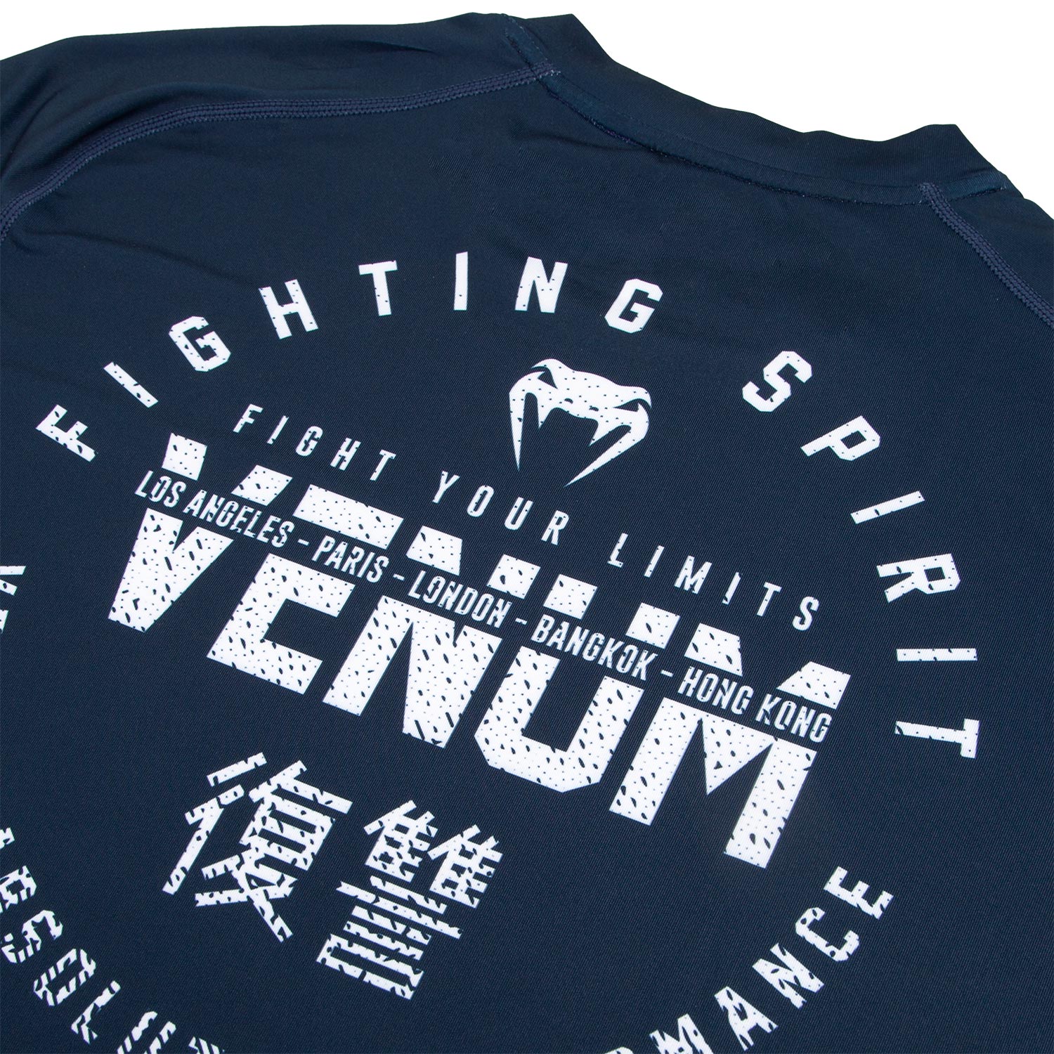 T-shirt Dry Tech Venum Signature - Bleu Marine/Blanc - Image 6