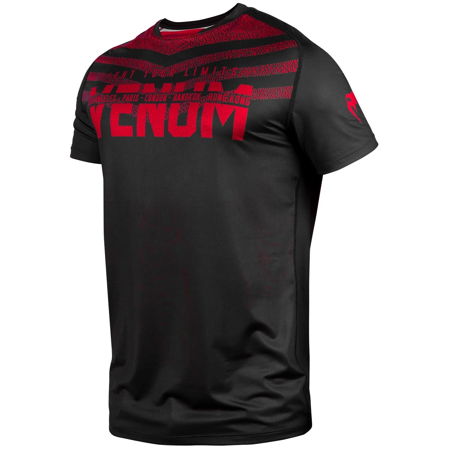 T-shirt Dry Tech Venum Signature - Noir/Rouge - Image 2