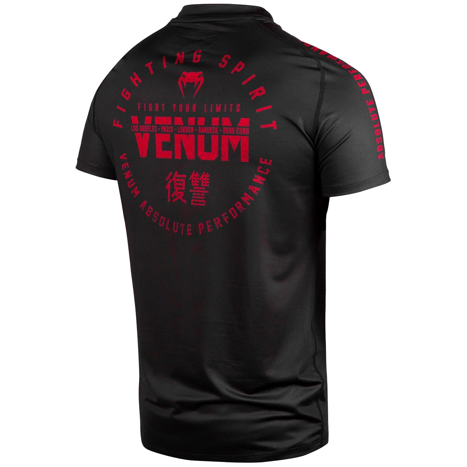T-shirt Dry Tech Venum Signature - Noir/Rouge - Image 3
