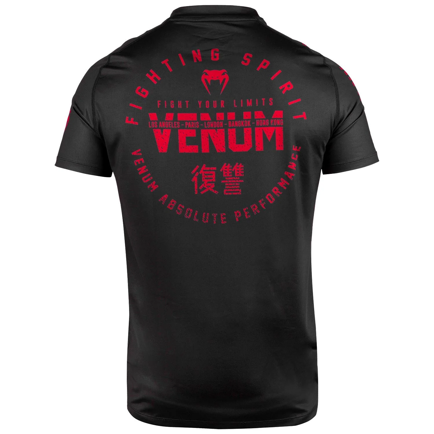 T-shirt Dry Tech Venum Signature - Noir/Rouge - Image 4