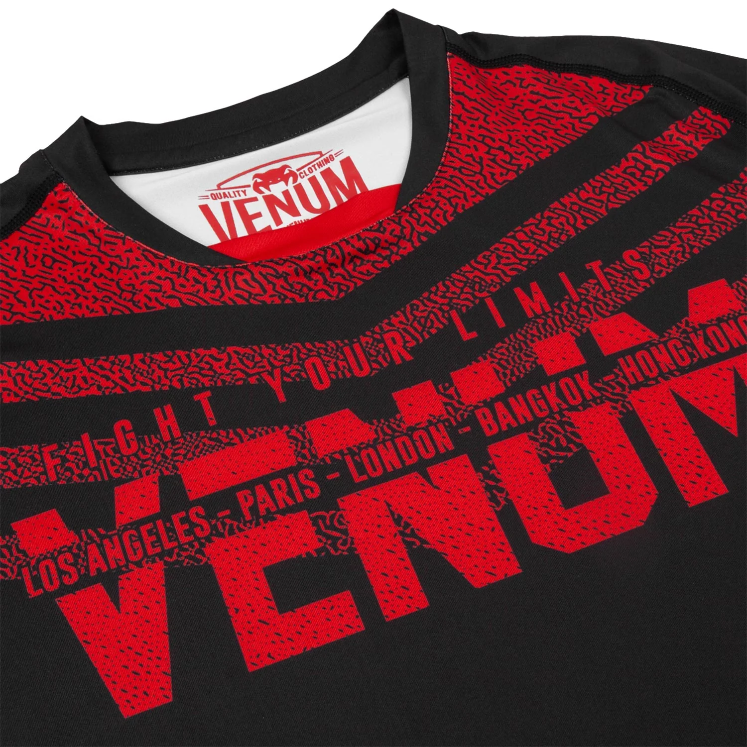 T-shirt Dry Tech Venum Signature - Noir/Rouge - Image 5