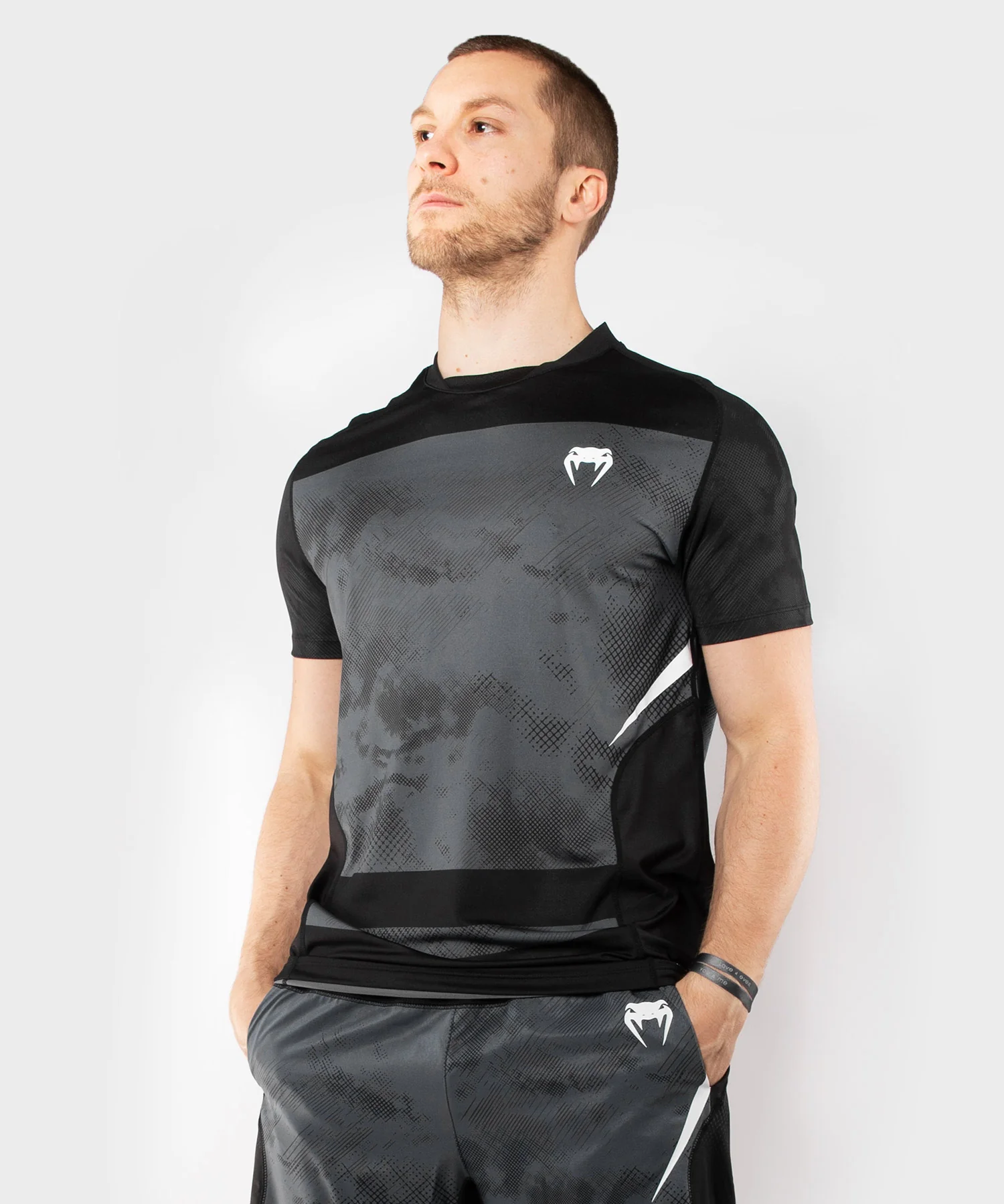 T-shirt Dry Tech Venum Sky247 - Noir/Gris - Image 2