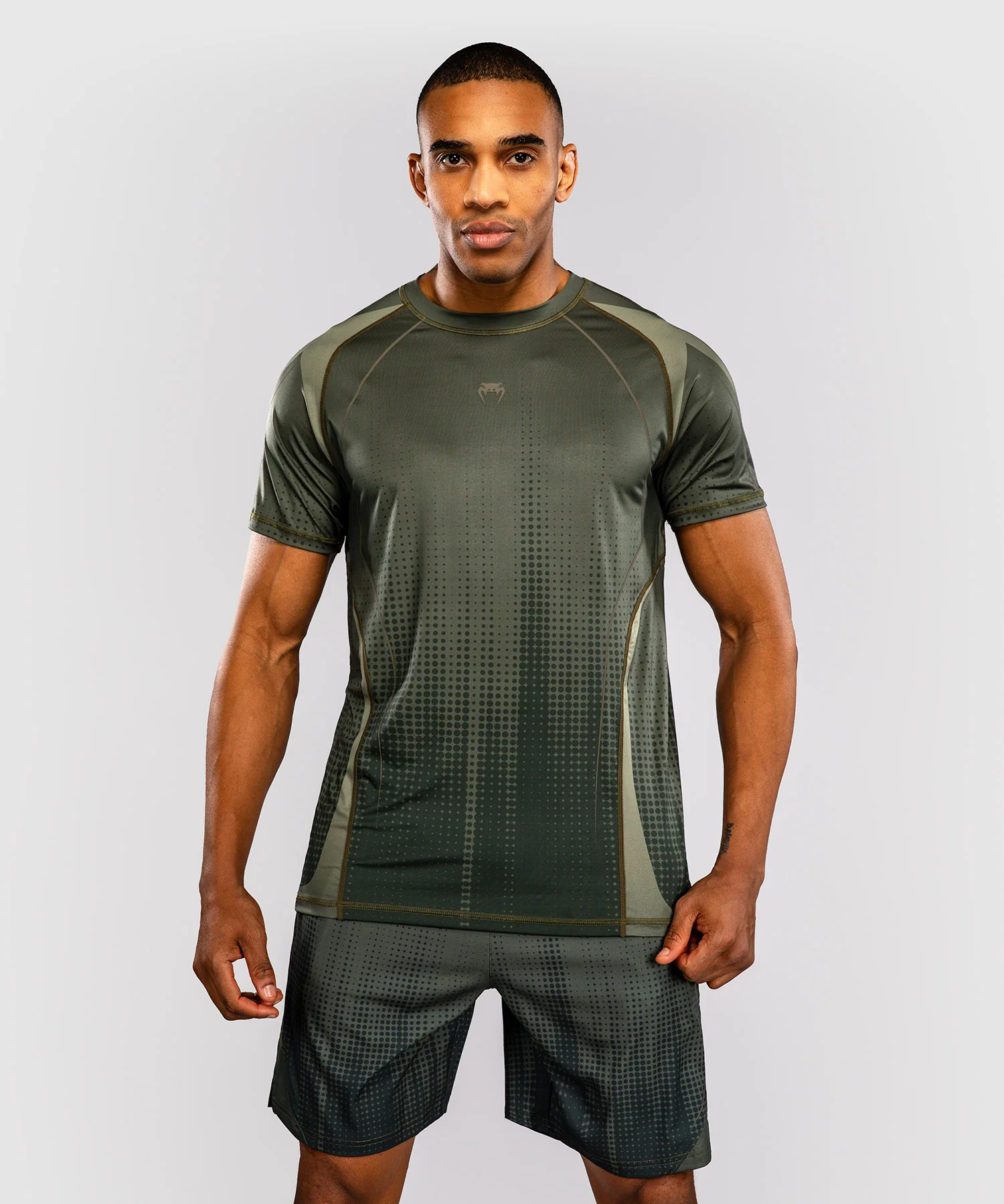 T-shirt Dry Tech Venum Stealth – Kaki/Vert Foncé