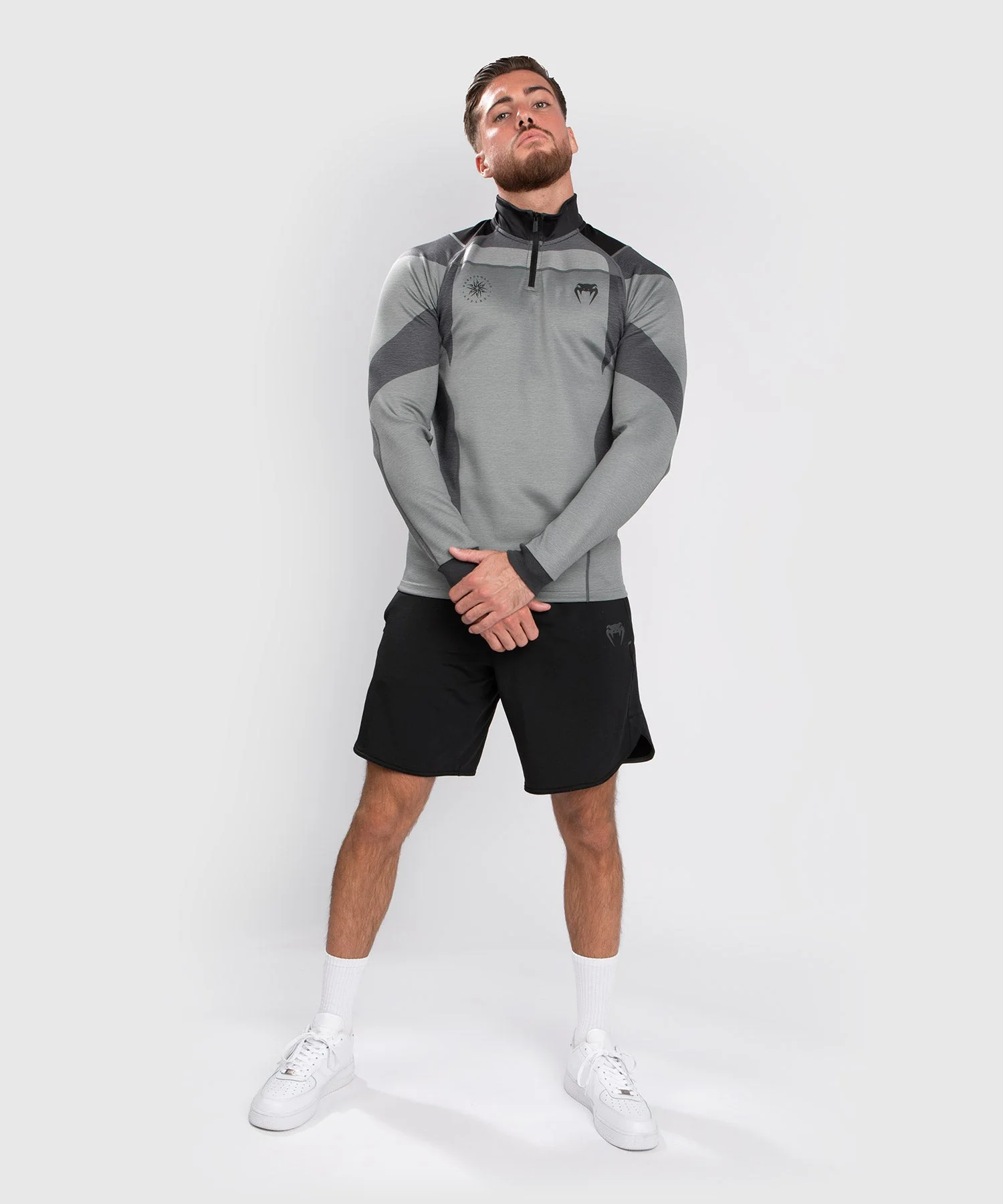 T-shirt Dry Tech Venum Stone - Manches Longues - Vert Minéral
