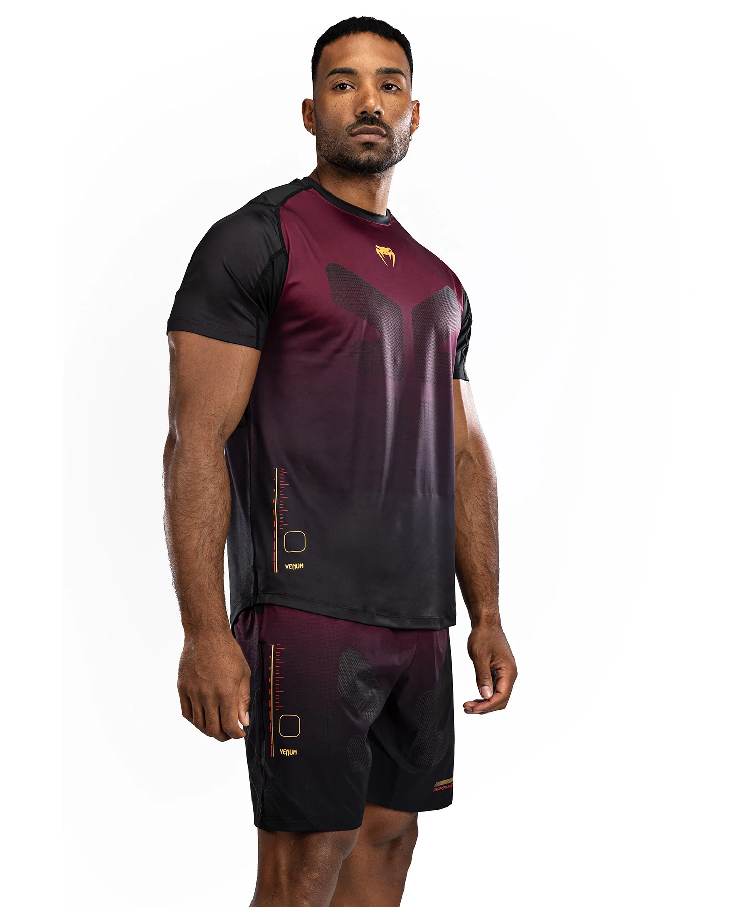 T-Shirt Dry-Tech Venum Tactical XT- Noir/Bordeaux/Or - Image 5