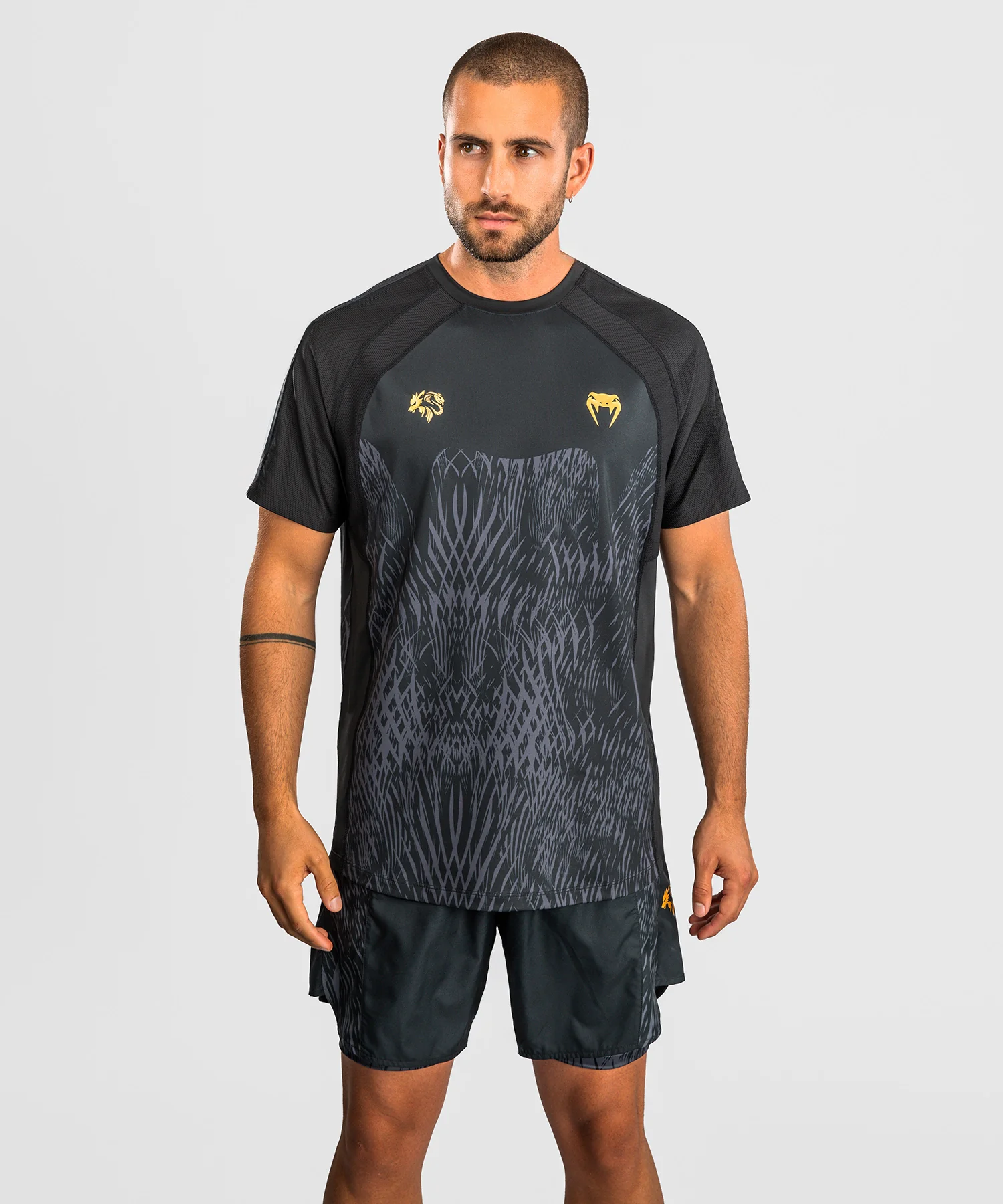 T-shirt Dry-Tech Venum x Chimaev - Noir/Gris