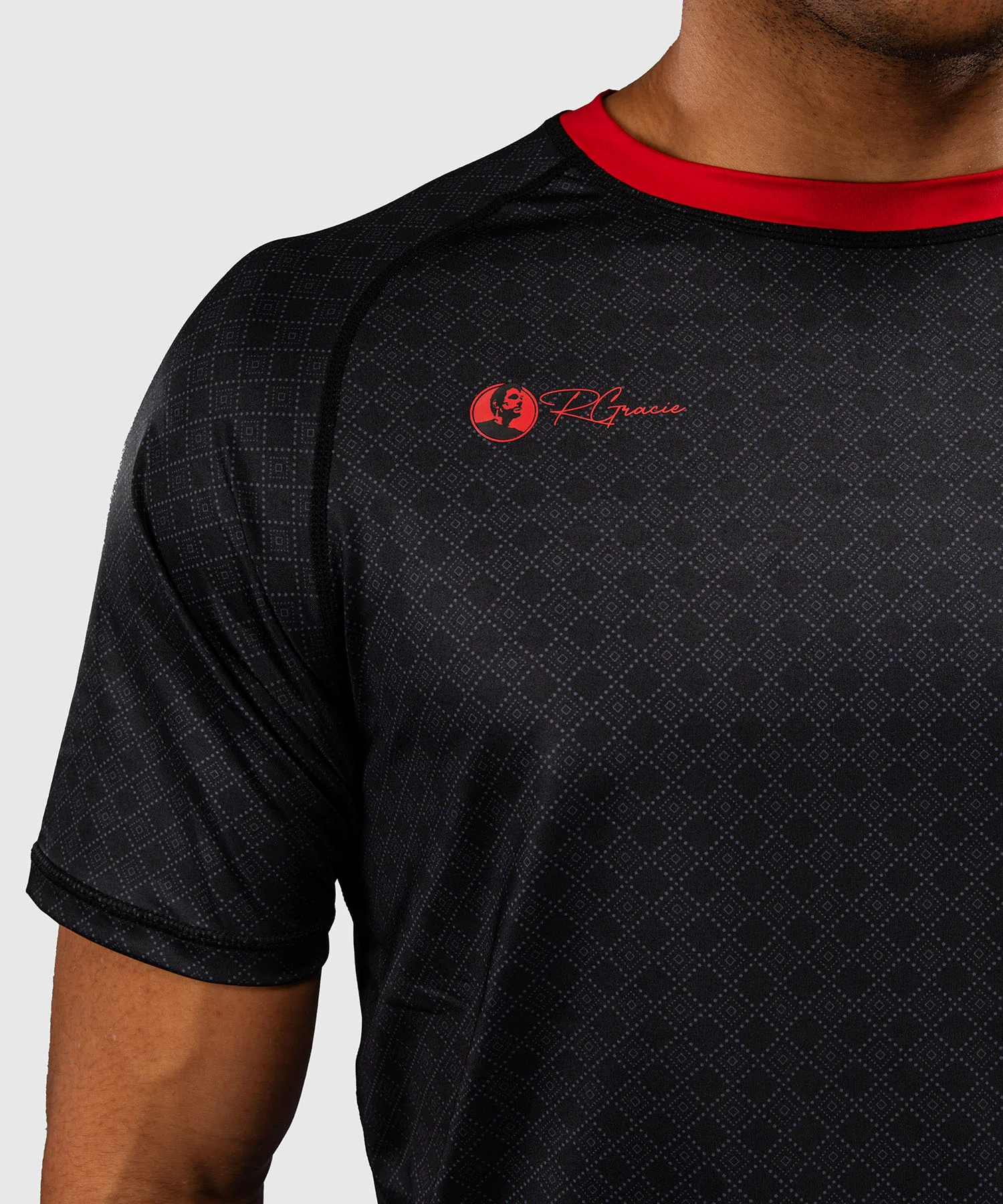 T-shirt Dry Tech Venum x Roger Gracie Signature - Noir/Rouge - Image 5