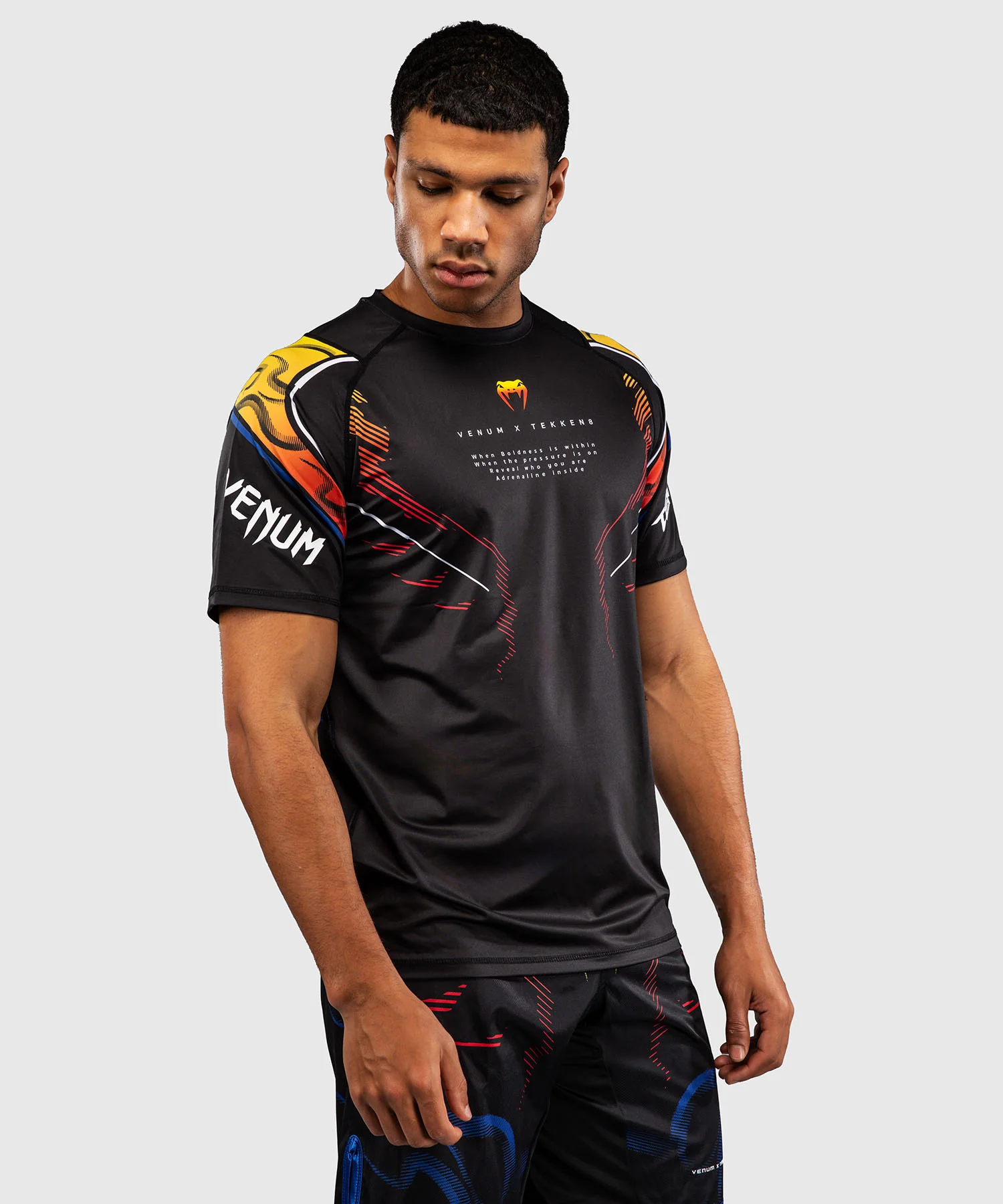 T-shirt Dry Tech Yoshimitsu Venum x TEKKEN 8 - Noir/Orange - Image 2