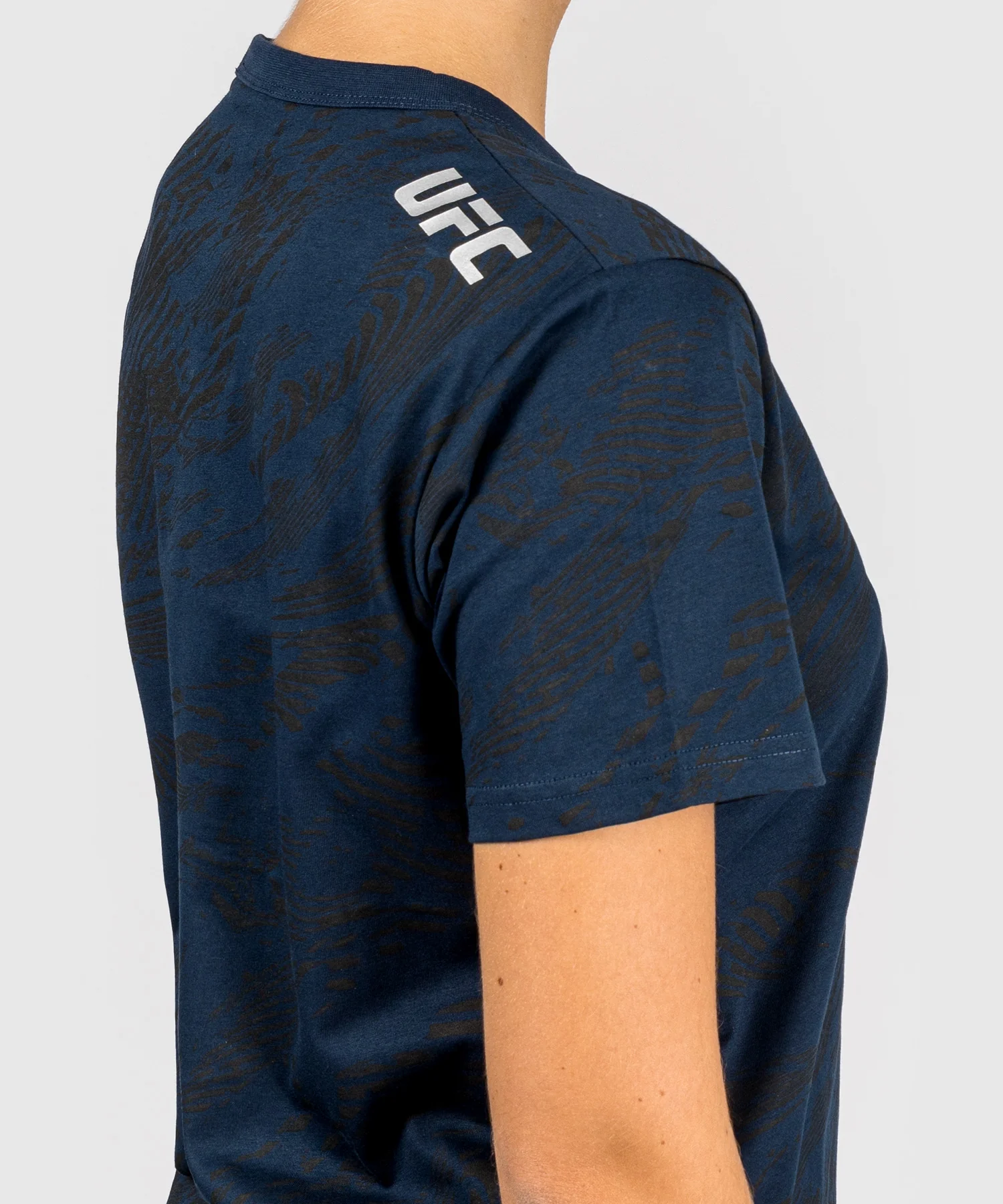 T-shirt en Coton à Manches Courtes pour Femmes UFC Fusion by Venum Fight Week - Bleu Océanique - Image 5