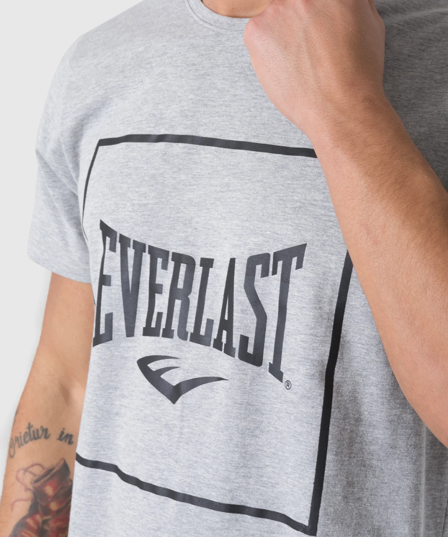 T-shirt Everlast Regular Square - Gris Chiné - Image 3