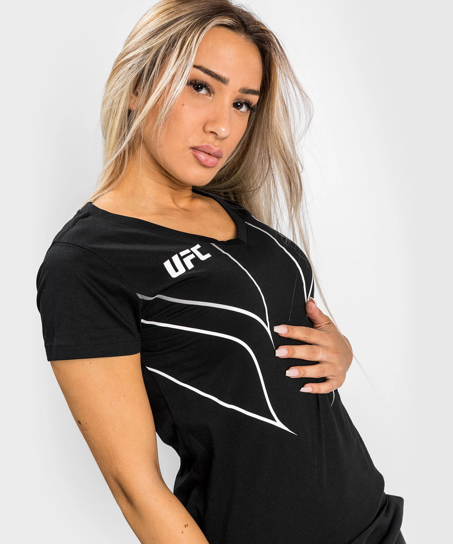 T-shirt Femme UFC Venum Fight Night 2.0 Replica - Noir - Image 2