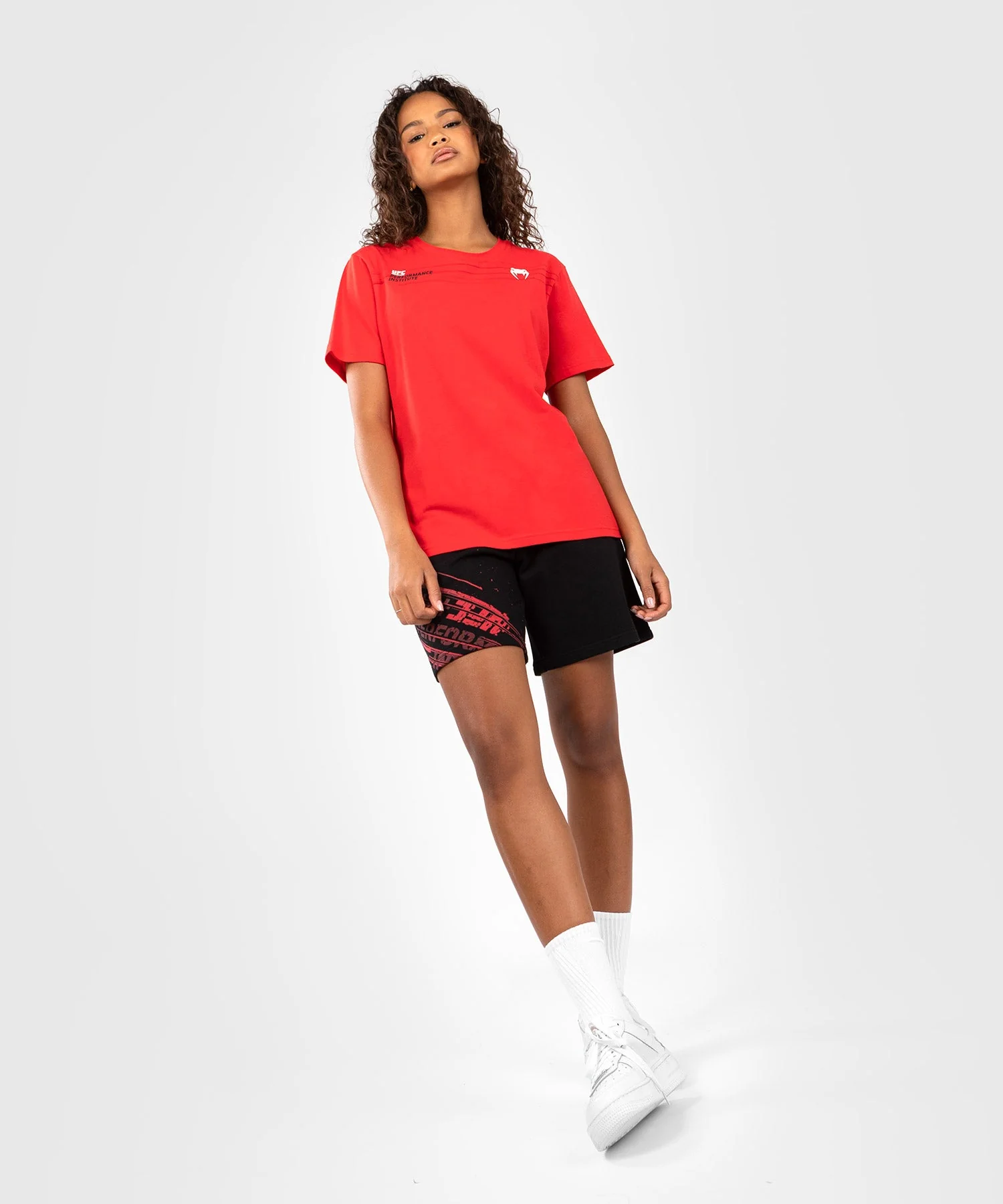 T-Shirt Femme UFC Venum Performance Institute 2.0 - Rouge - Image 3
