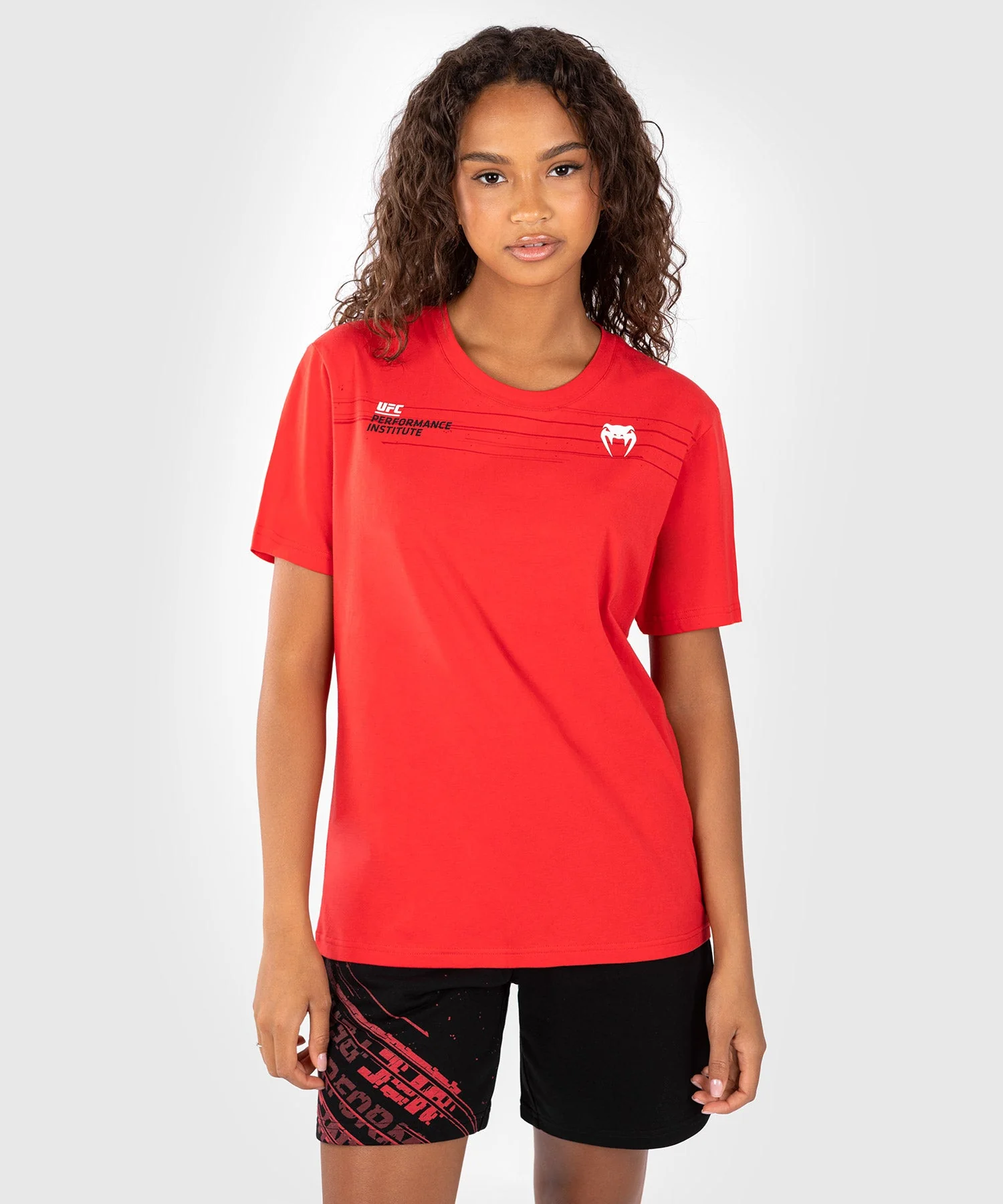 T-Shirt Femme UFC Venum Performance Institute 2.0 - Rouge - Image 4