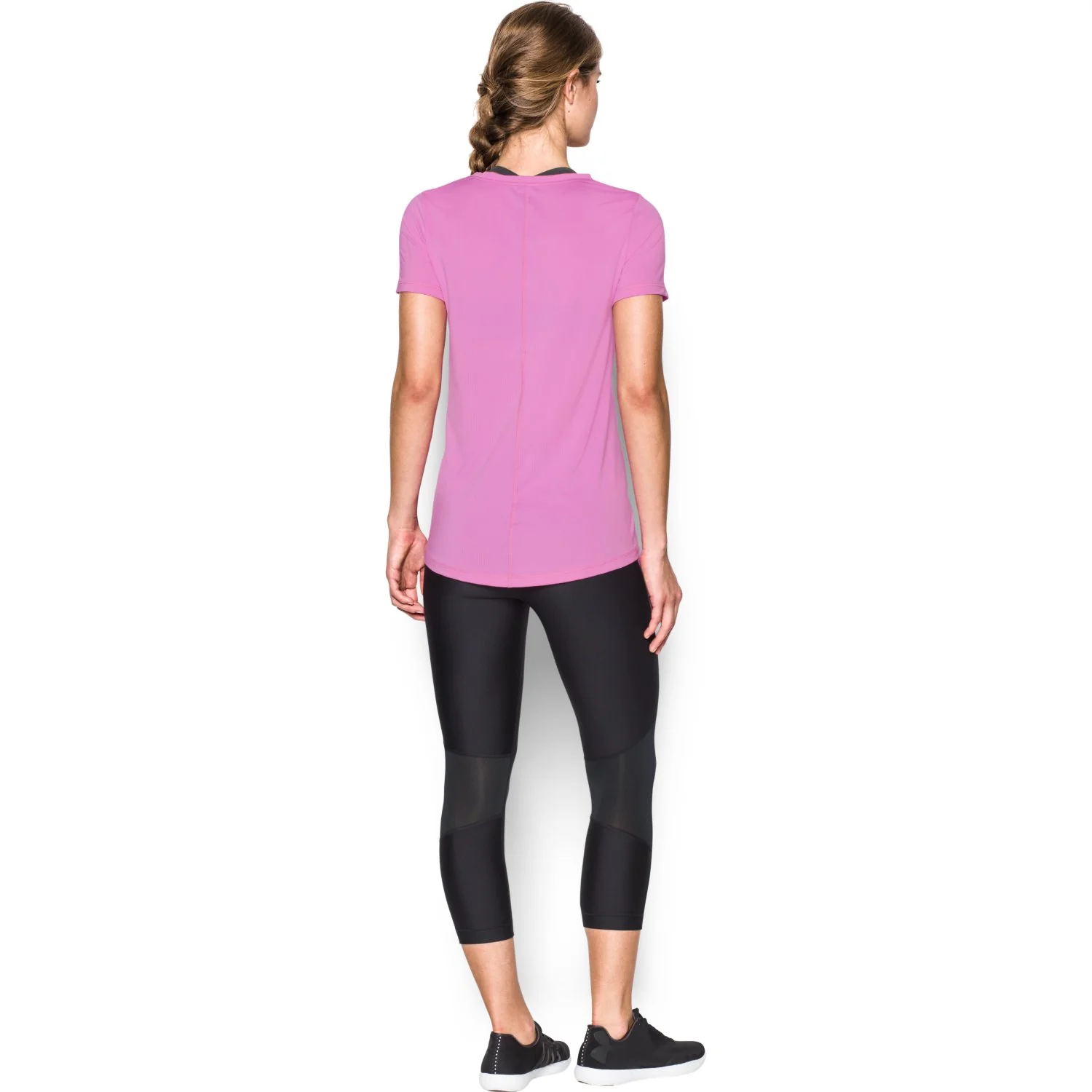T-shirt Femme Under Armour Heatgear Armour - Rose - Image 5