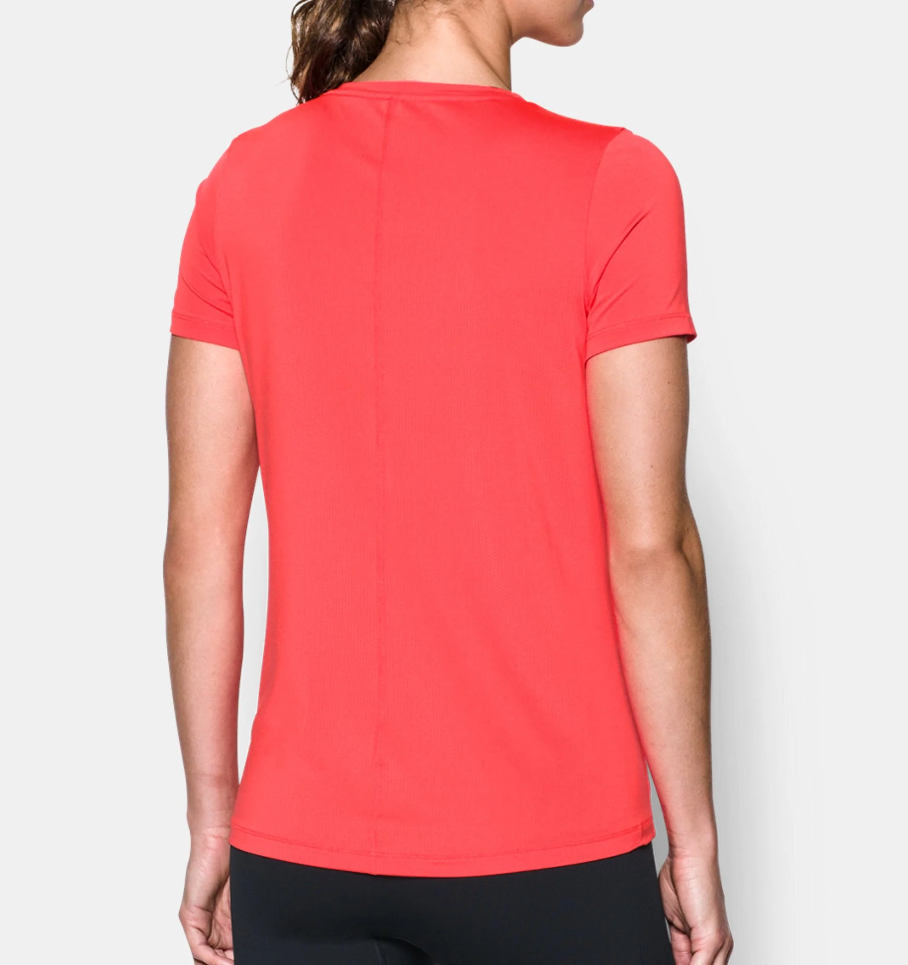 T-shirt Femme Under Armour Heatgear® Armour - Rouge - Image 3