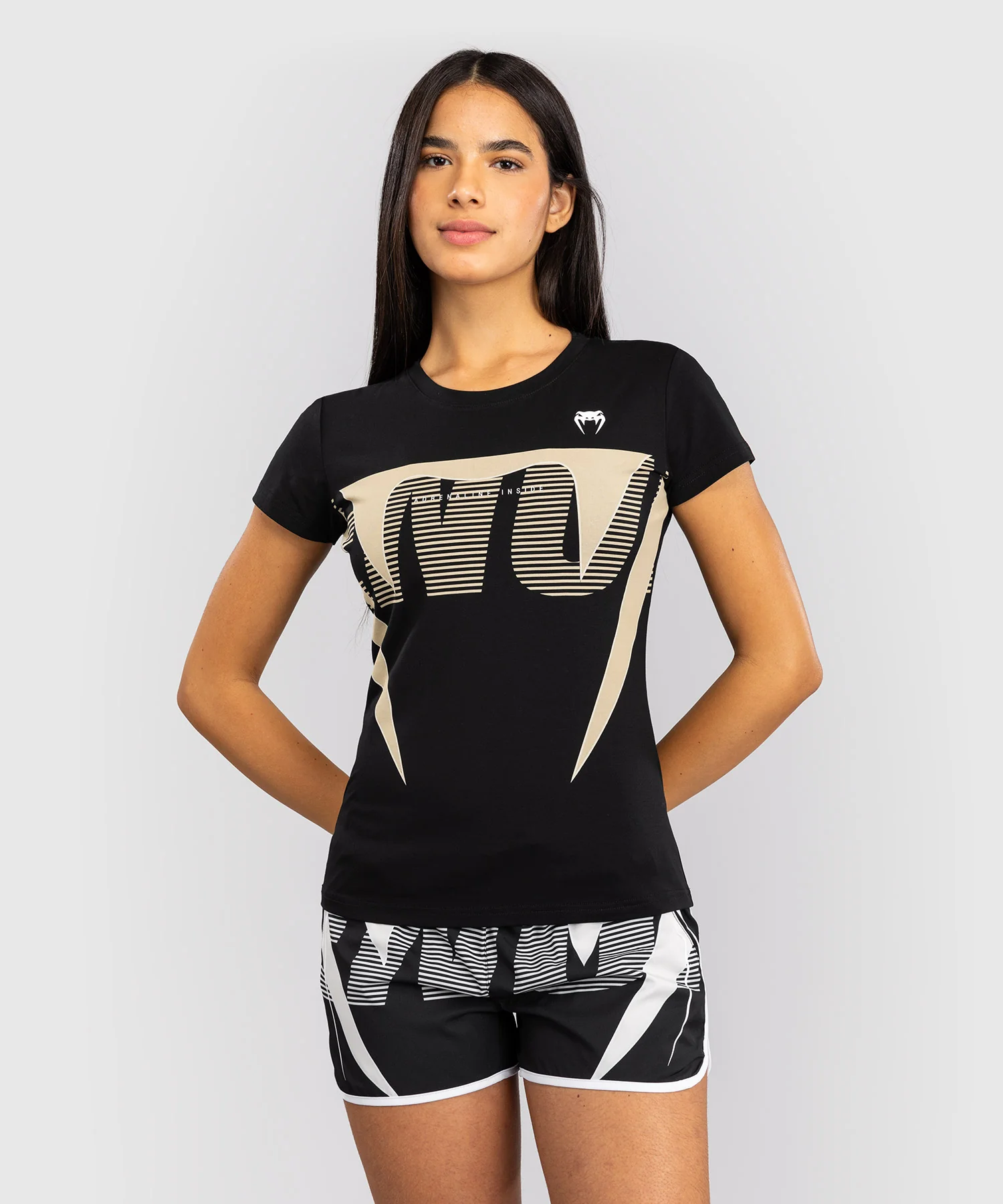 T-shirt Femme Venum Adrenaline – Noir/Ivoire