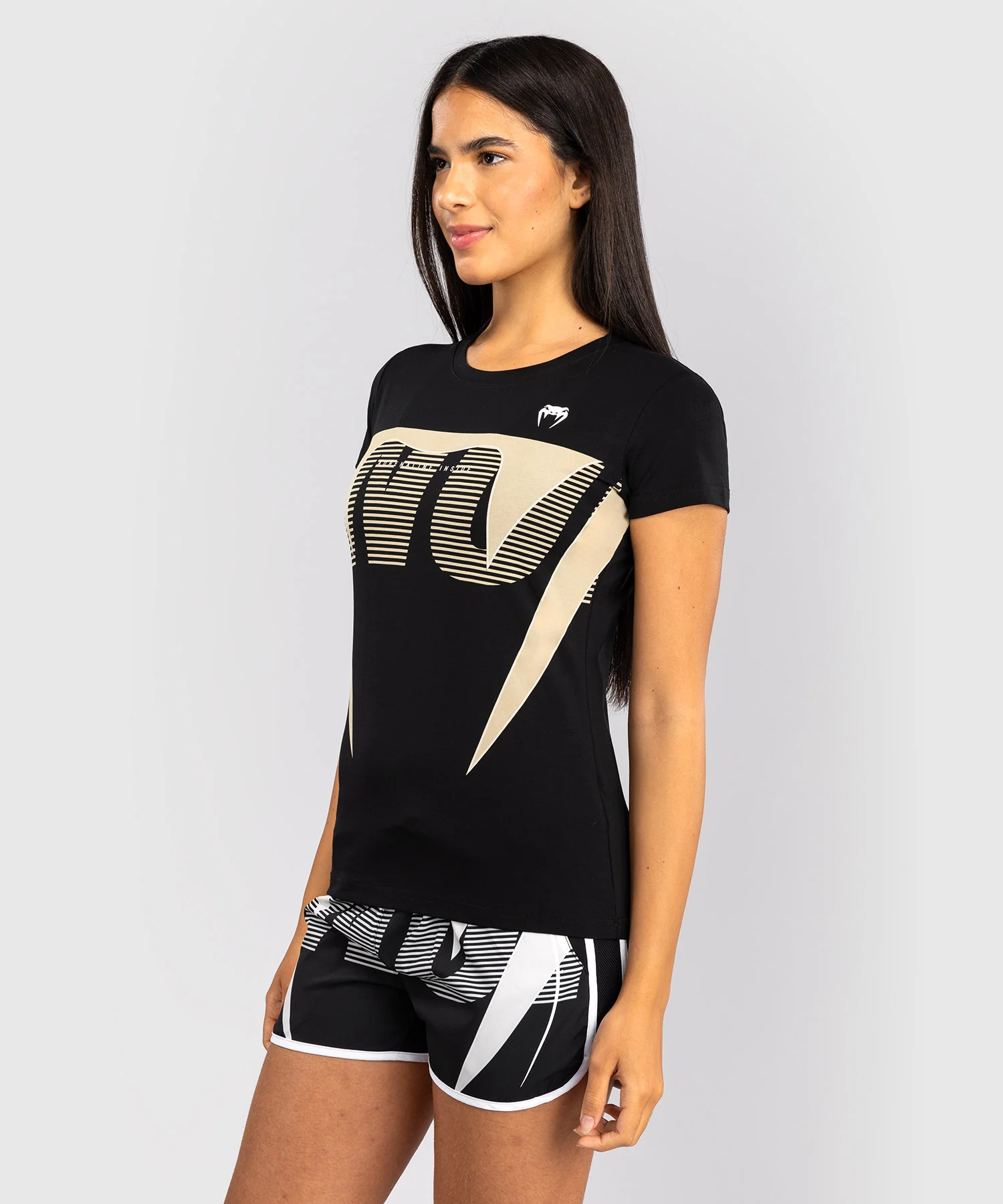 T-shirt Femme Venum Adrenaline – Noir/Ivoire - Image 2