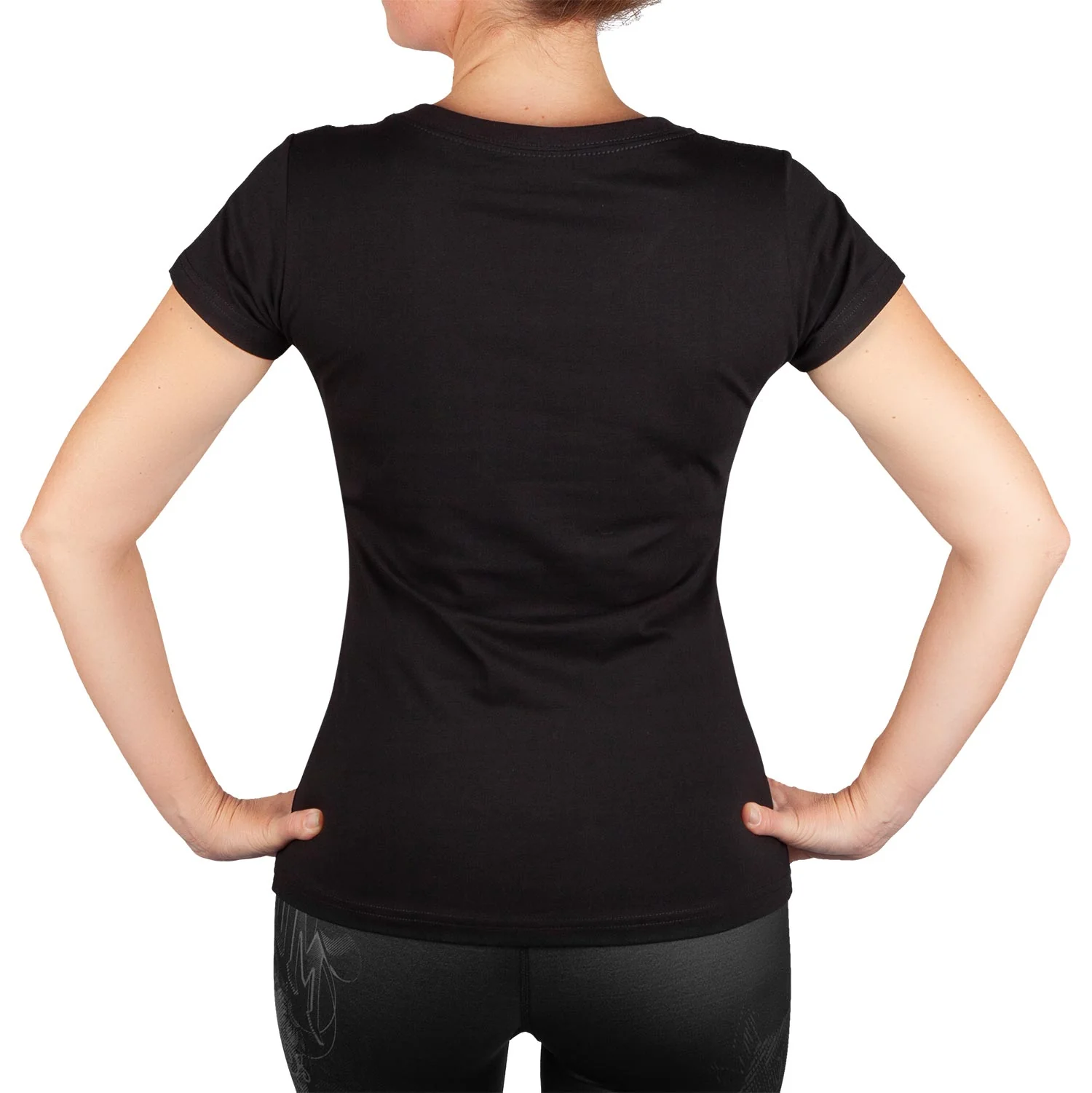 T-shirt Femme Venum Santa Muerte 3.0 - Noir/Noir - Image 3