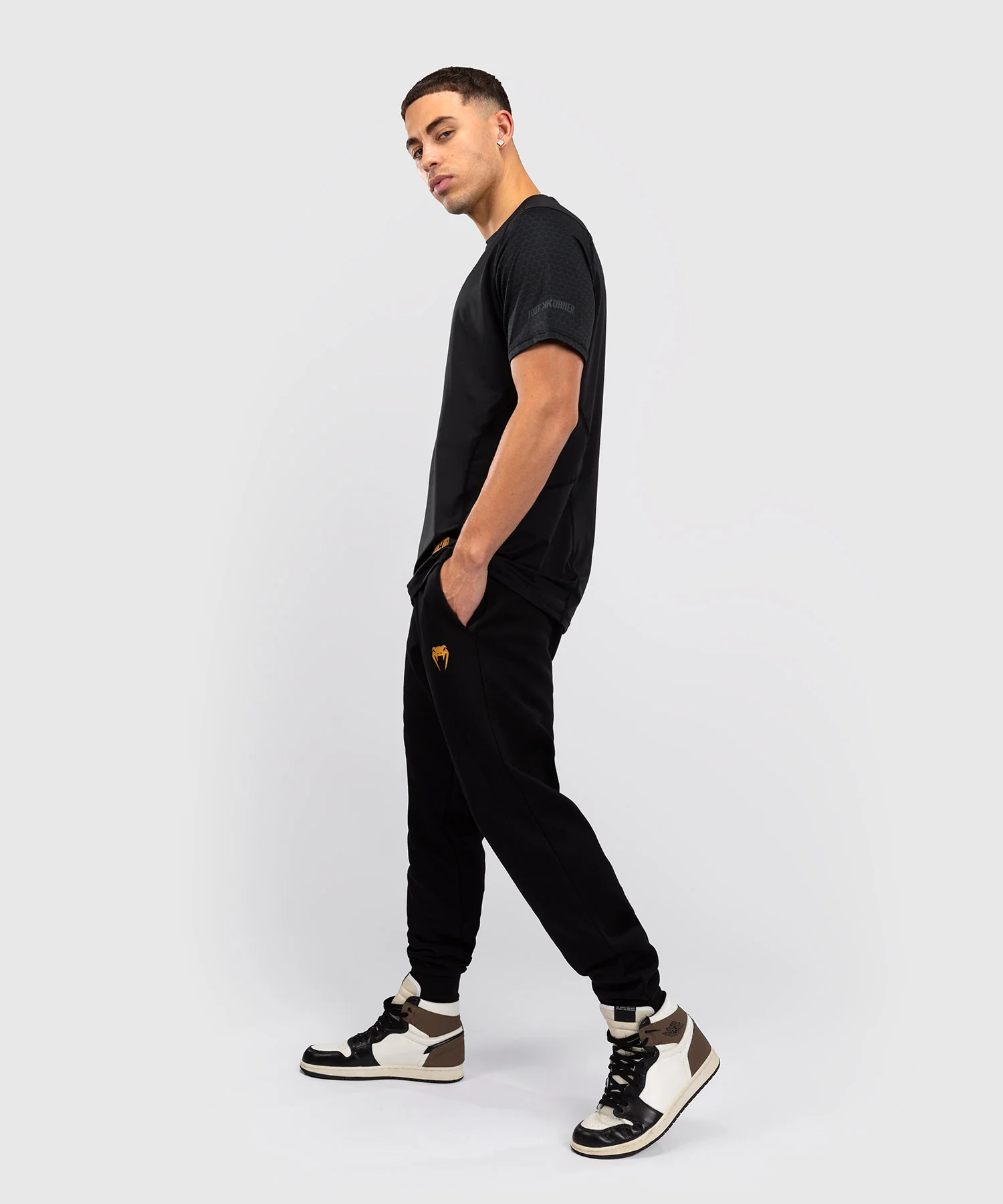T-shirt Dry Tech Foot Korner x Venum Hexagon MMA Noir/Argent - Image 4