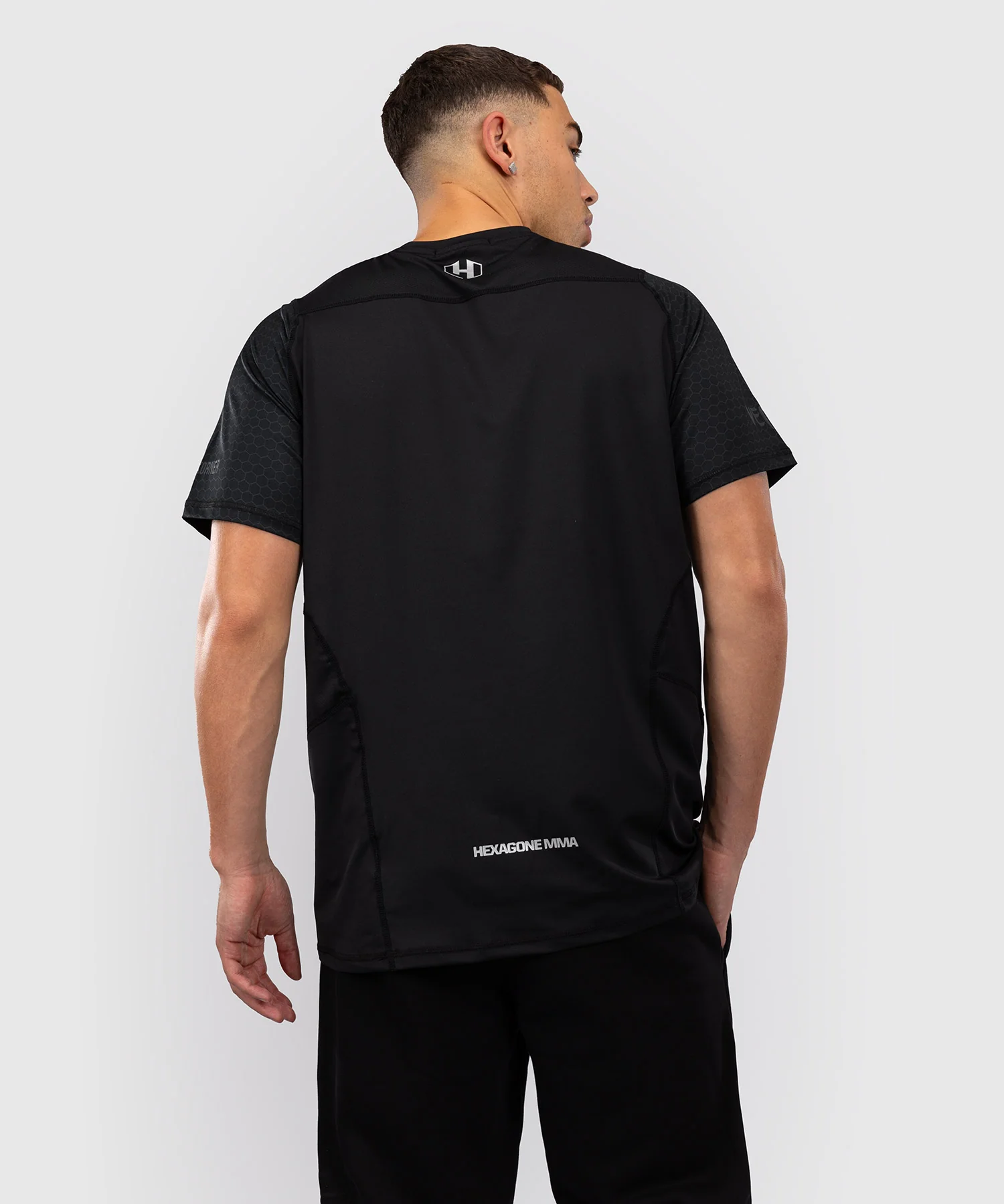 T-shirt Dry Tech Foot Korner x Venum Hexagon MMA Noir/Argent - Image 5