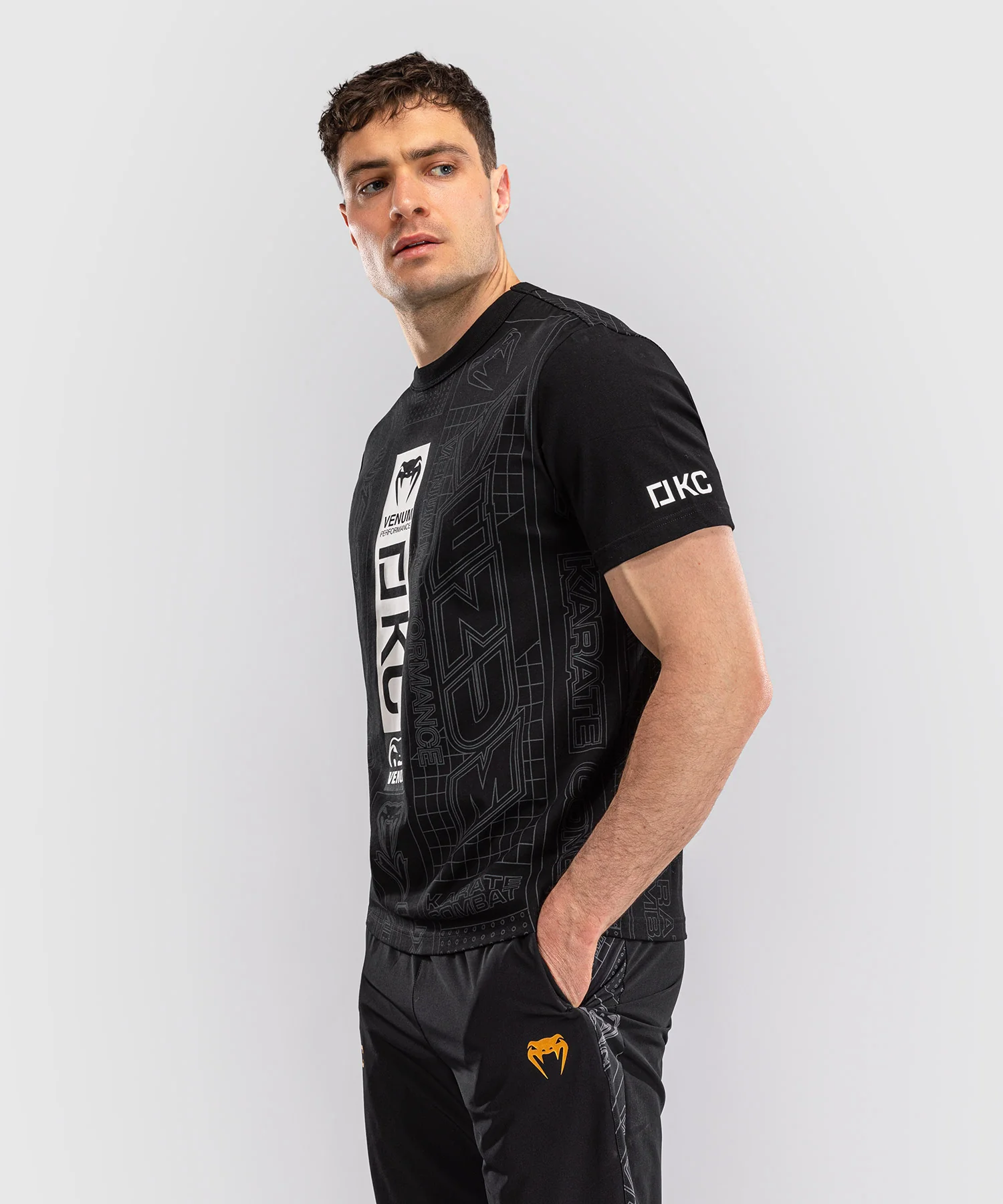 T-shirt Karate Combat by Venum – Noir/Gris - Image 3