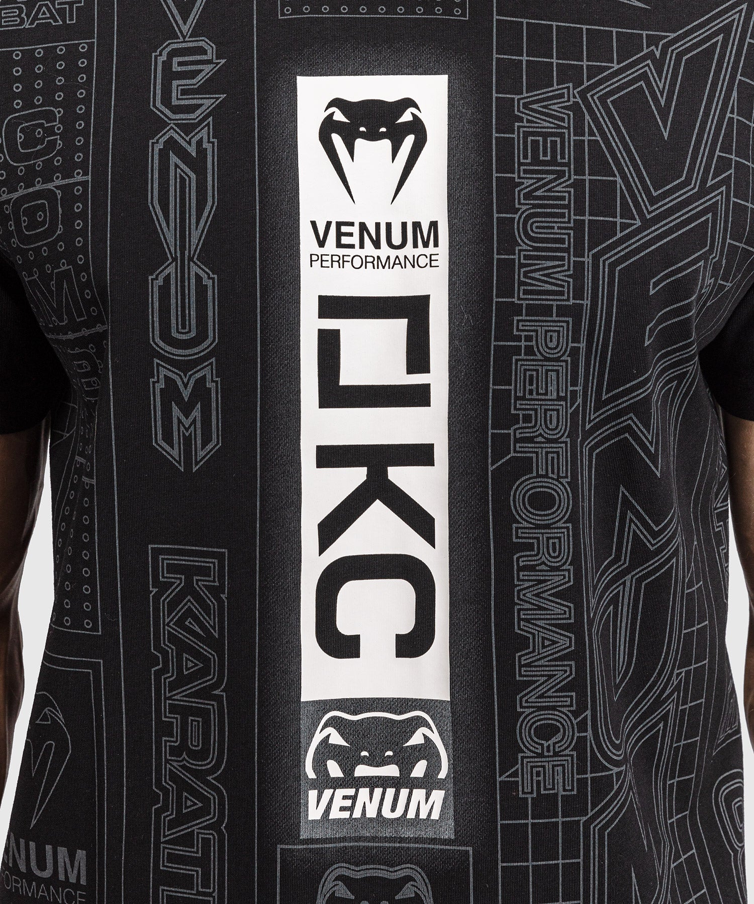 T-shirt Karate Combat by Venum – Noir/Gris - Image 5