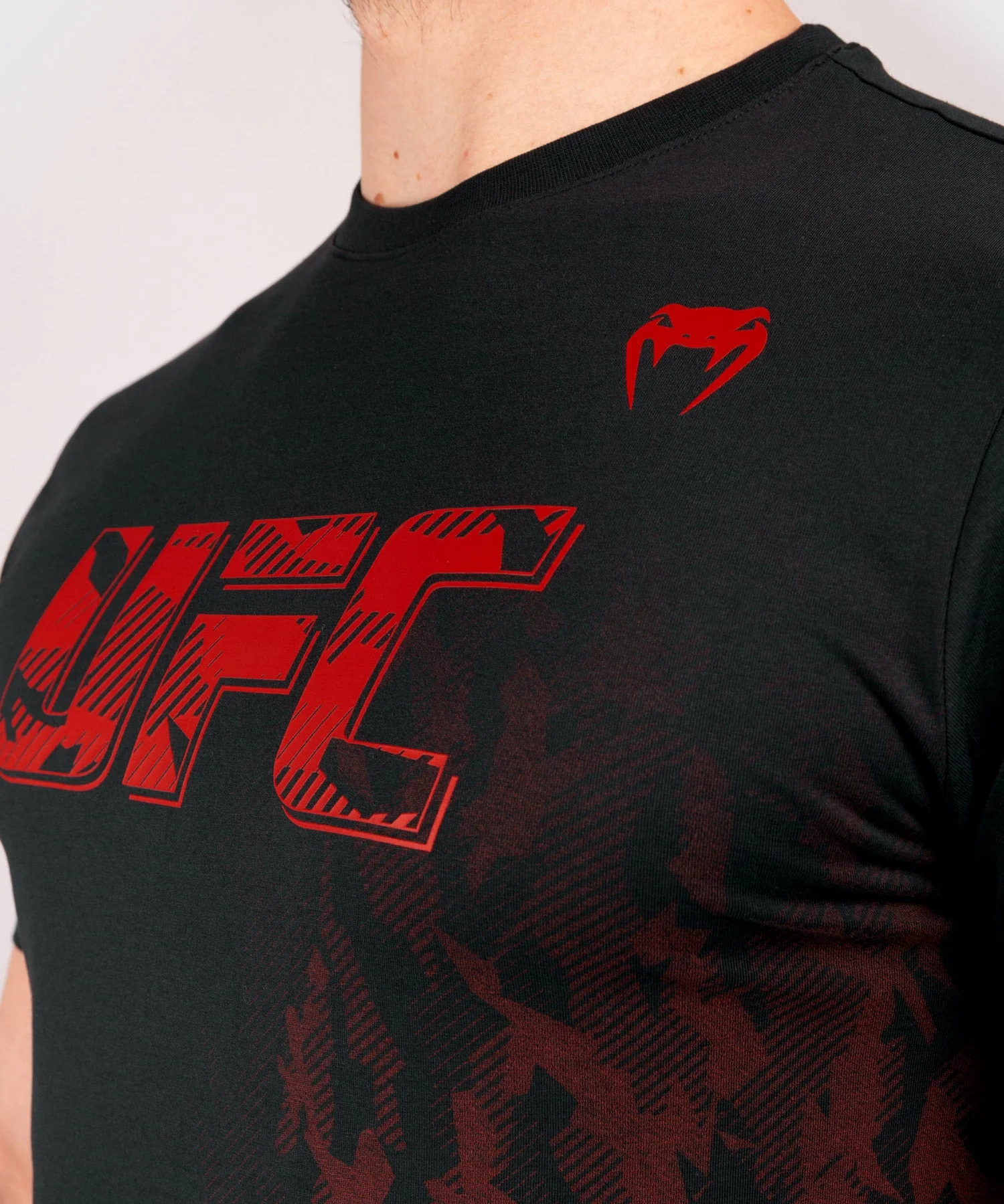 T-shirt Manches Courtes en Coton Homme UFC Venum Authentic Fight Week - Noir - Image 4