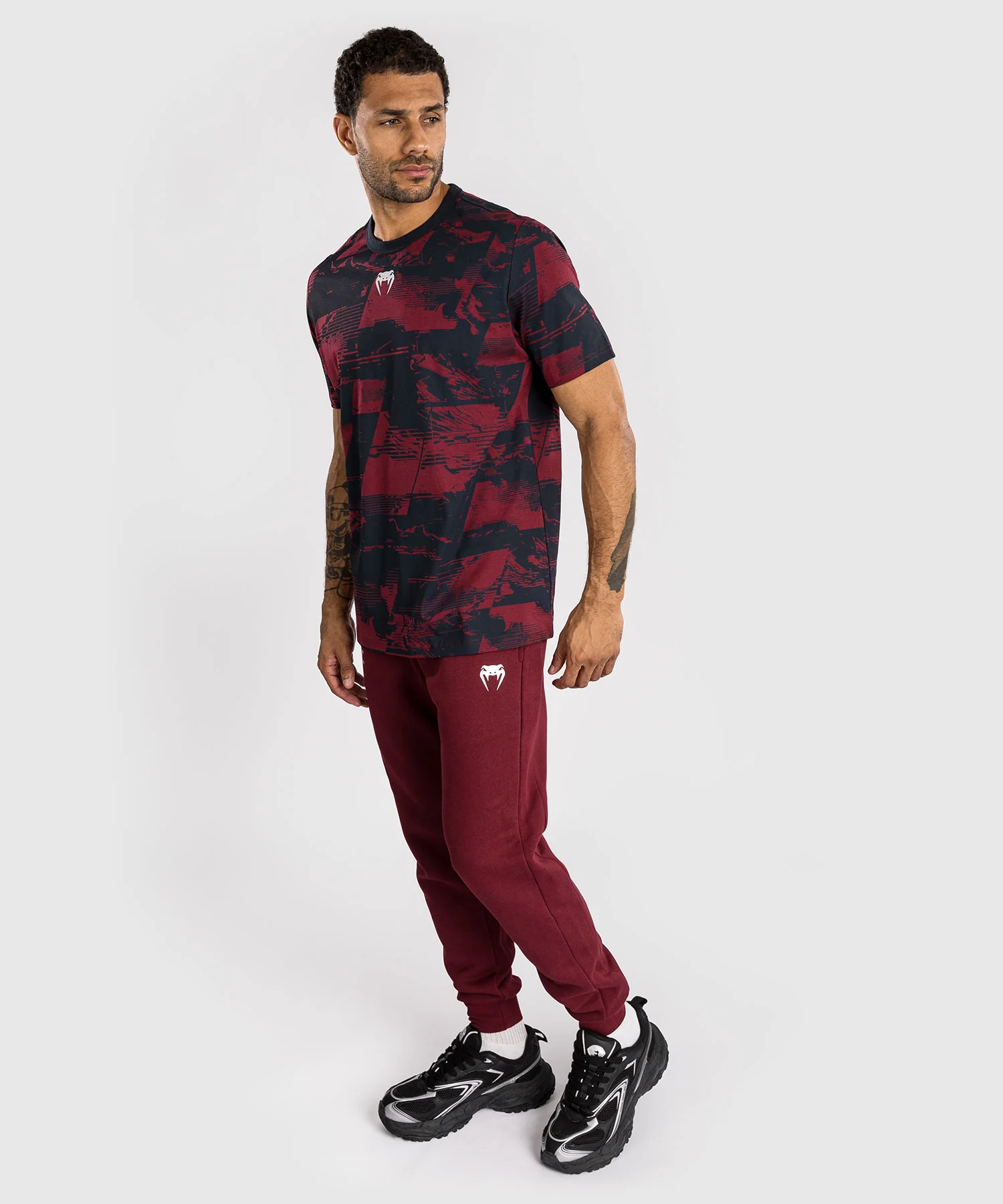 T-shirt manches courtes Homme UFC Zenith by Venum Authentic Fight Week - Bleu marine/Bordeaux/Argent - Image 5