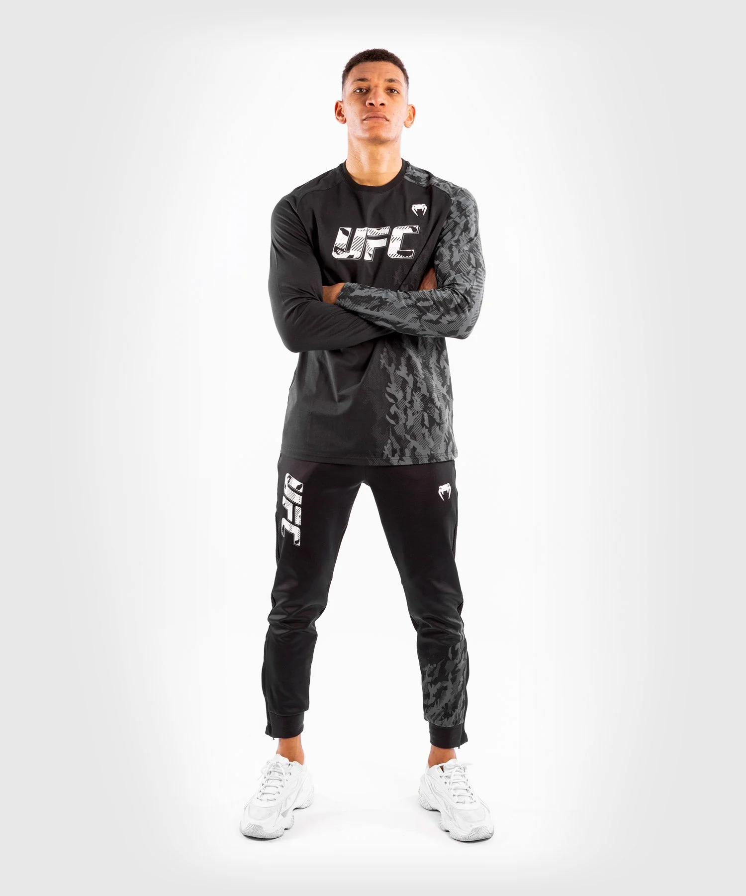 T-shirt Manches Longues Homme UFC Venum Authentic Fight Week - Noir - Image 6