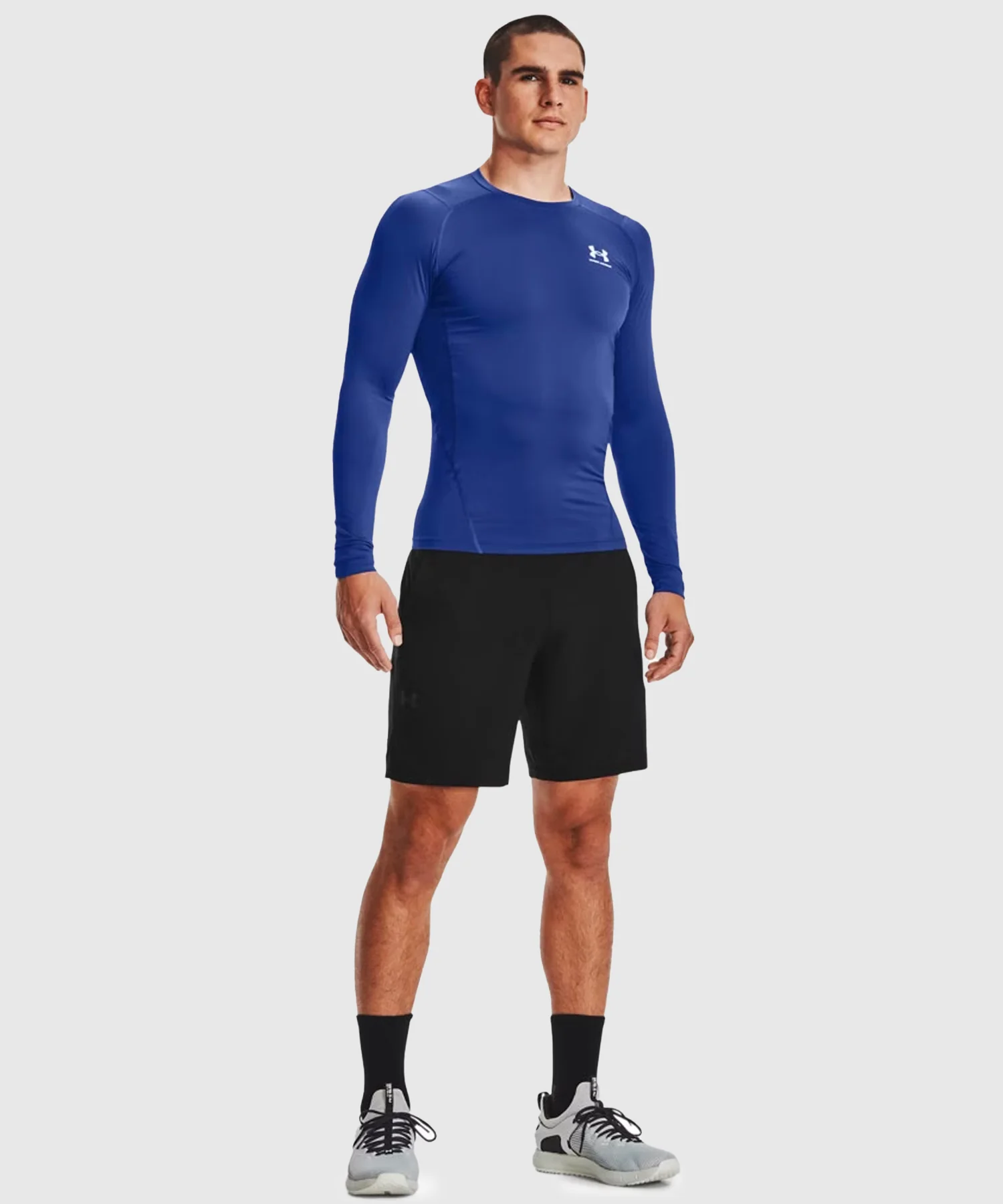 T-Shirt Manches Longues Under Armour Heatgear® Armour - Bleu - Image 3