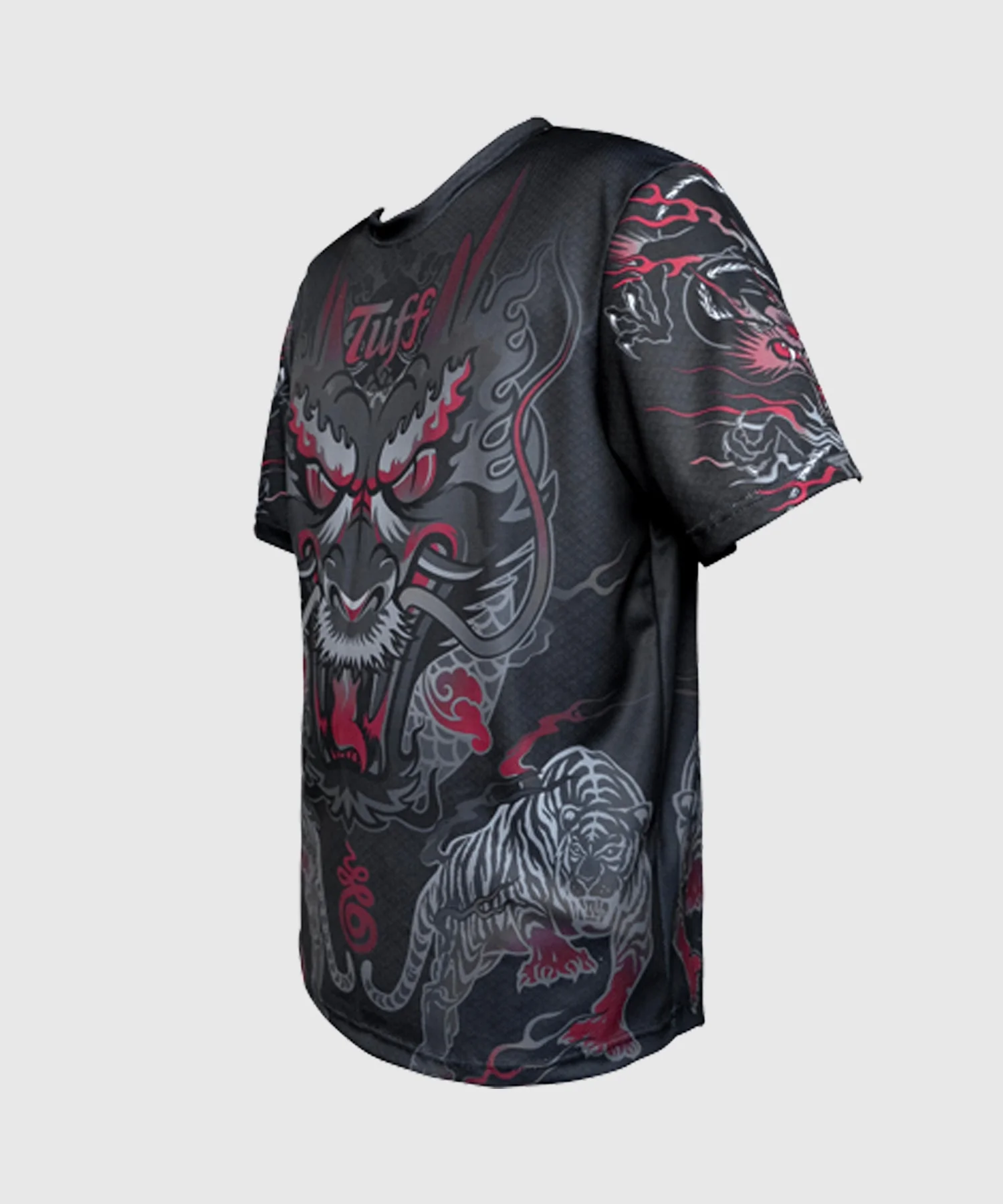 T-Shirt Muay Thai Dry Fit Tuff Shirt King Of Dragon - Noir - Image 2