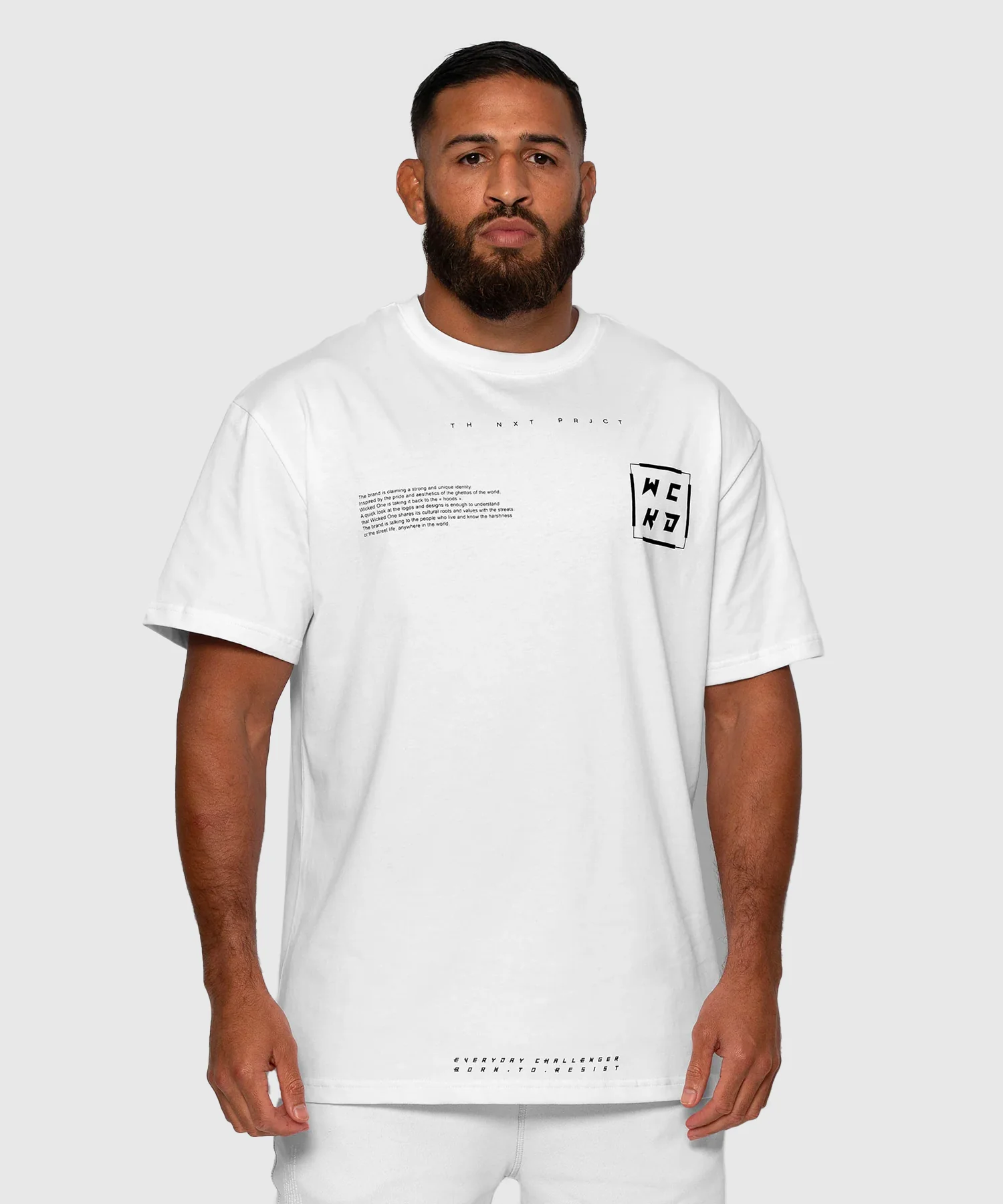 T-Shirt Oversize Wicked One Project - Blanc