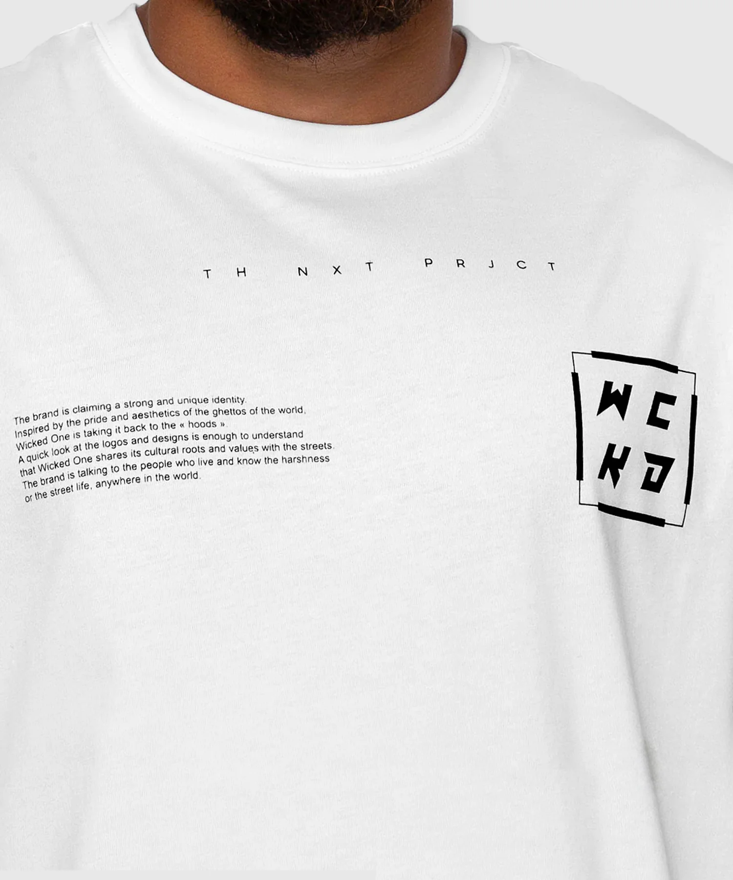 T-Shirt Oversize Wicked One Project - Blanc - Image 3