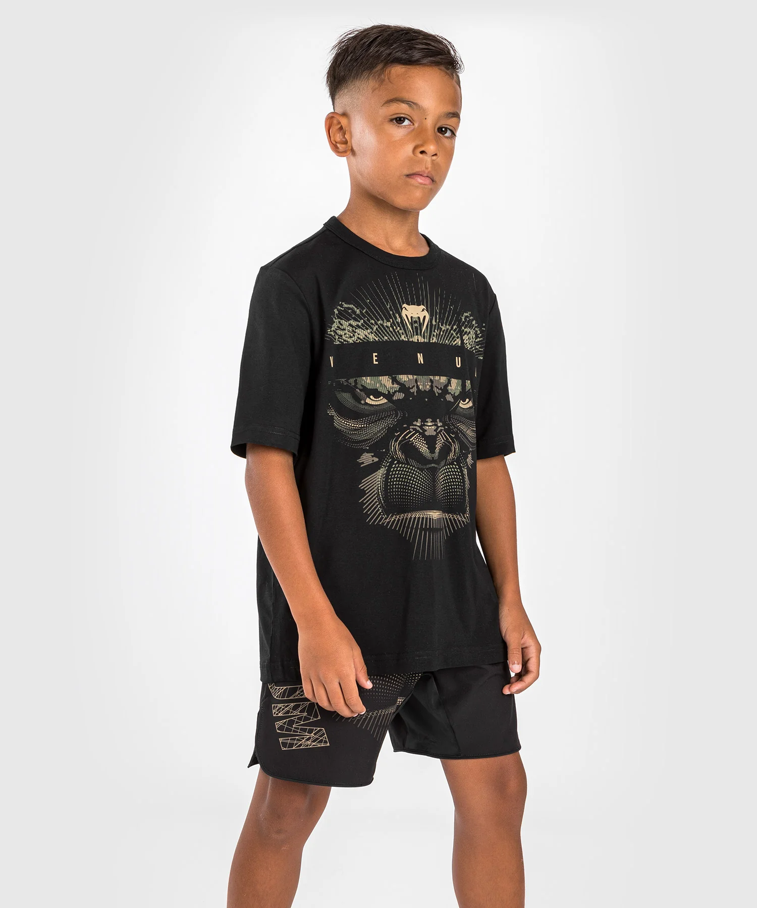 T-Shirt pour Enfants Venum Gorilla Jungle - Sable/Noir - Image 2