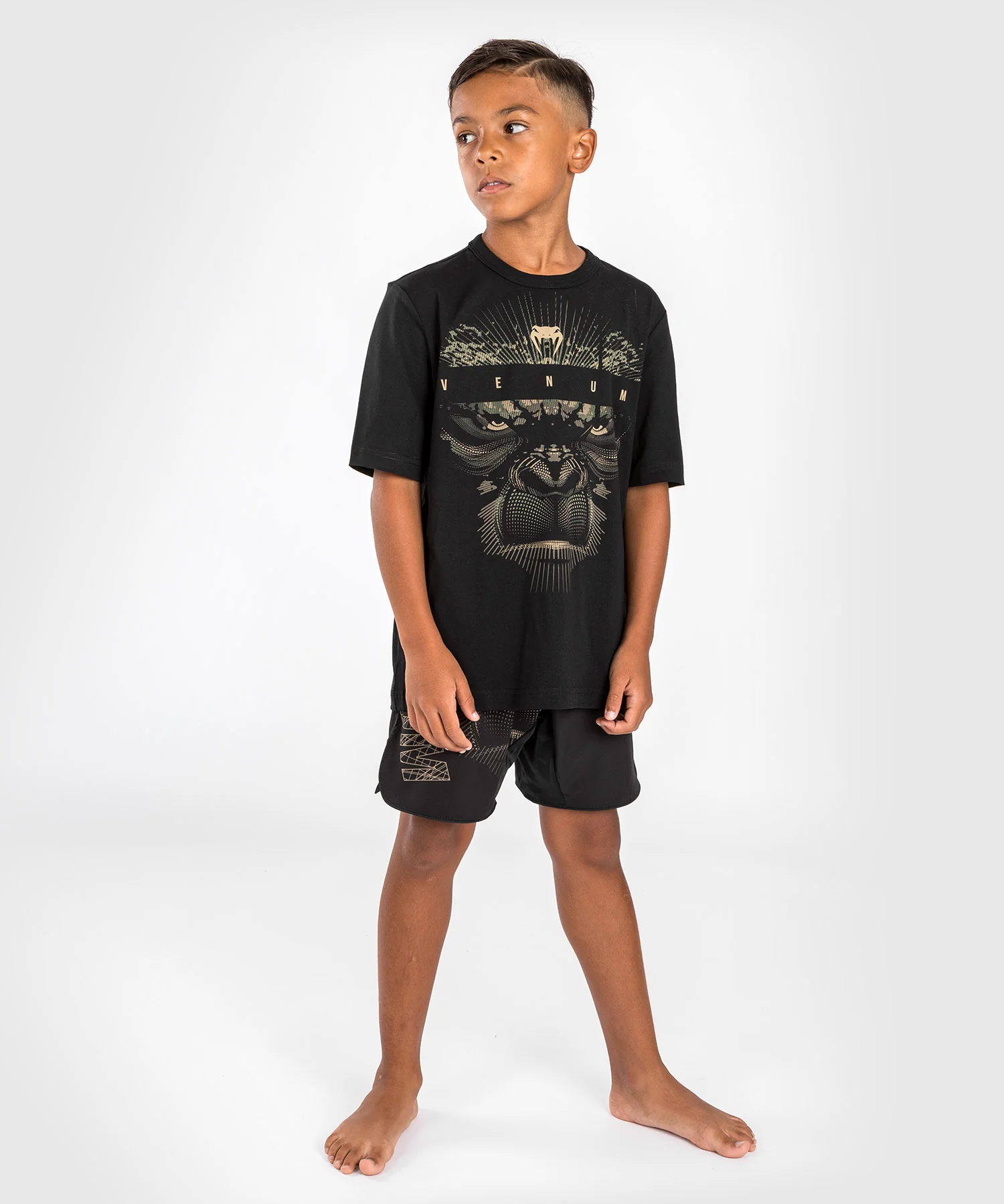 T-Shirt pour Enfants Venum Gorilla Jungle - Sable/Noir - Image 3