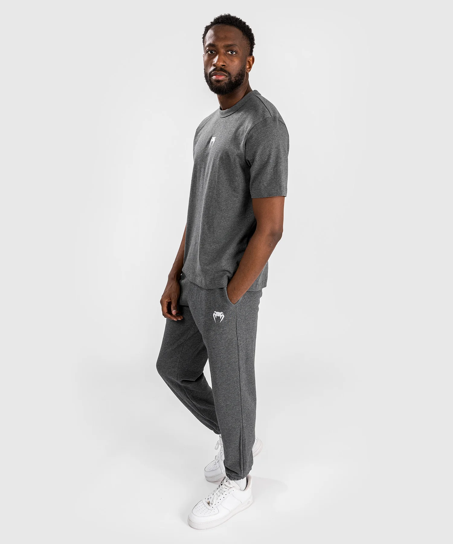 T-Shirt pour Hommes Venum Vortex XL - Gris Foncé Chiné - Image 2