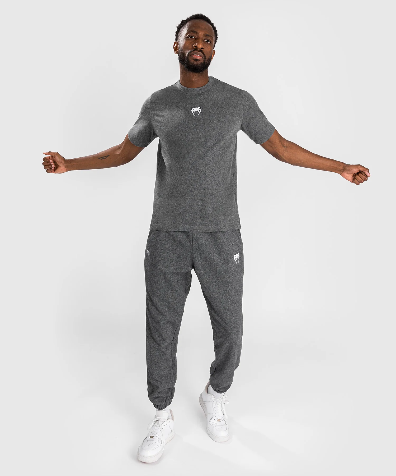 T-Shirt pour Hommes Venum Vortex XL - Gris Foncé Chiné - Image 7