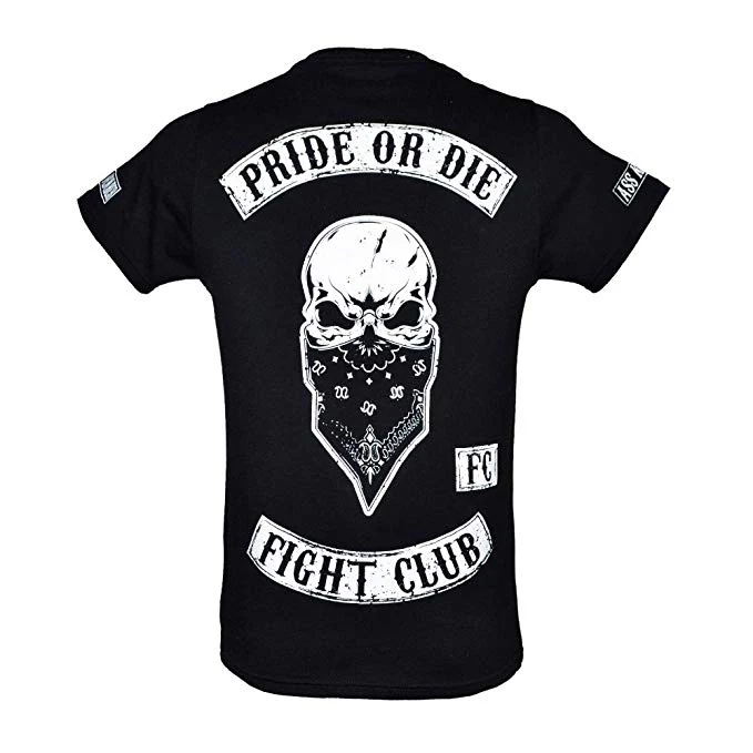 T-shirt Pride or Die Fight Club - Noir