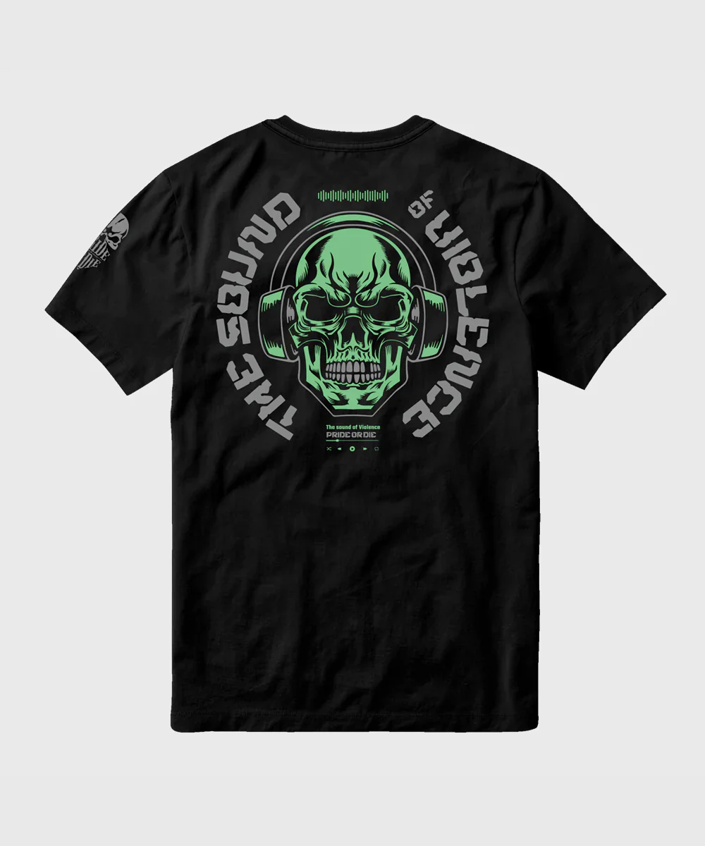 T-Shirt Pride Or Die Sound Of The Violence - Noir - Image 2
