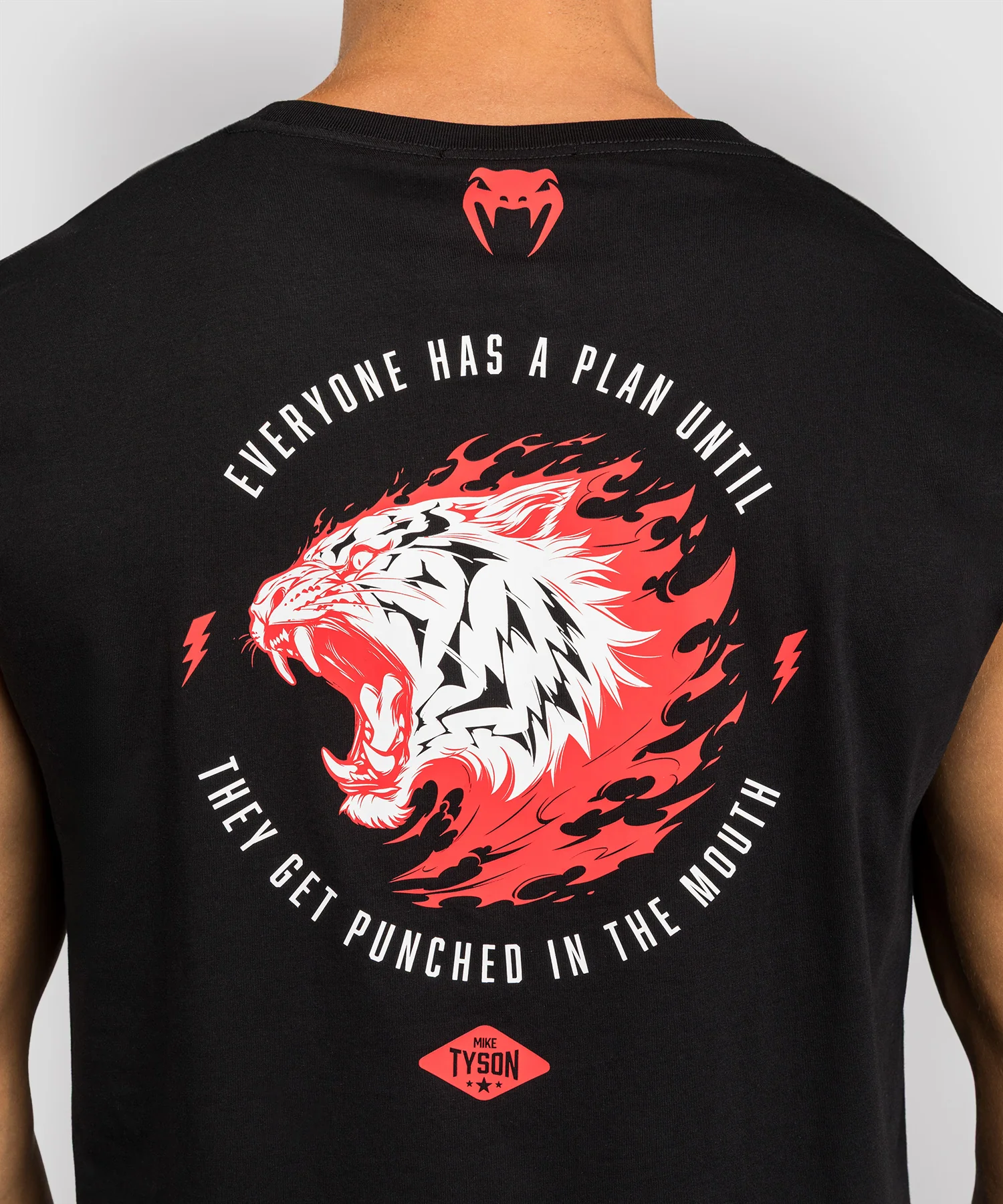 T-shirt sans manches Venum x Mike Tyson Tiger - Noir Profond - Image 5