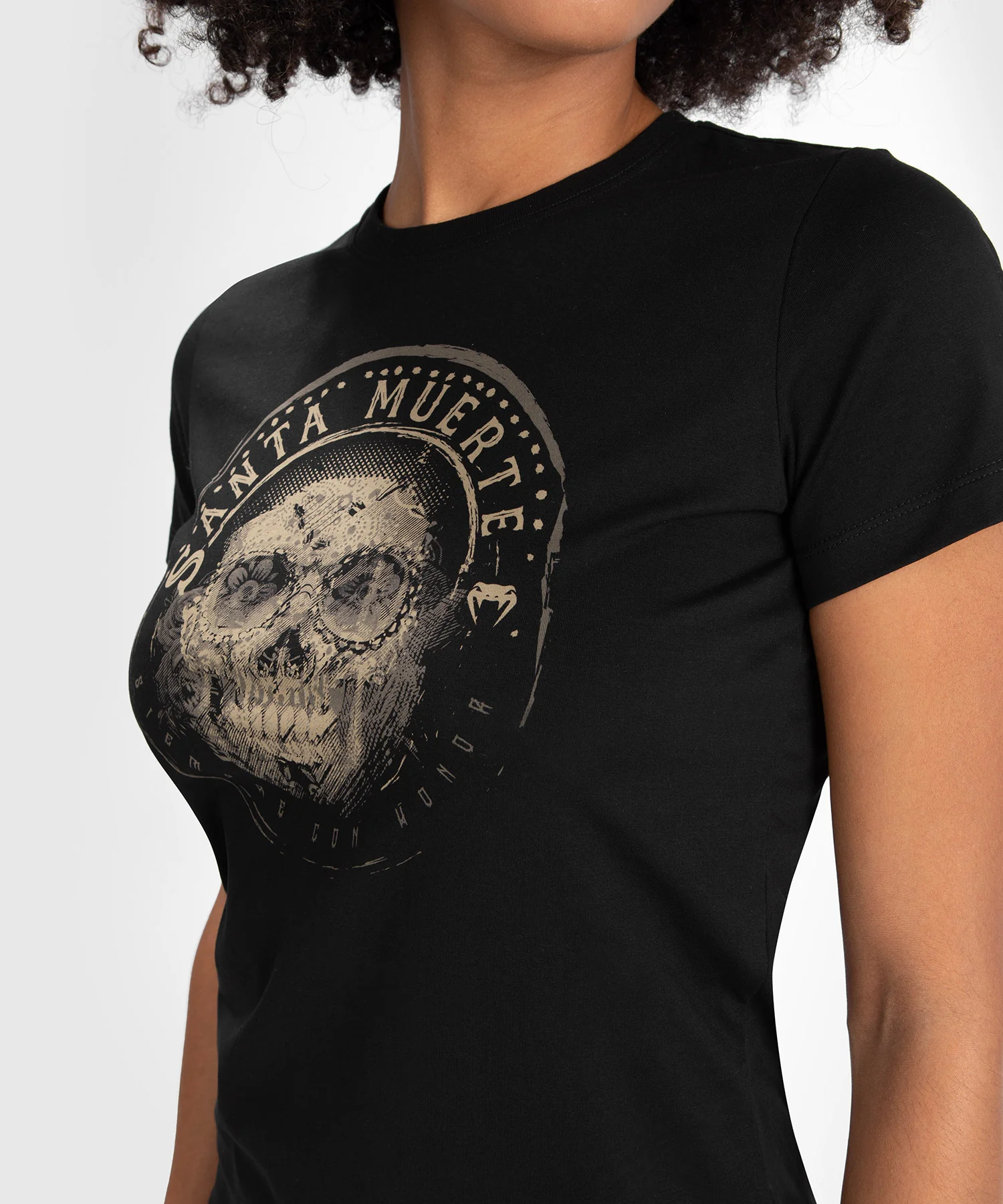 T-shirt Santa Muerte Dark Side Venum Femme - Noir/Marron - Image 5