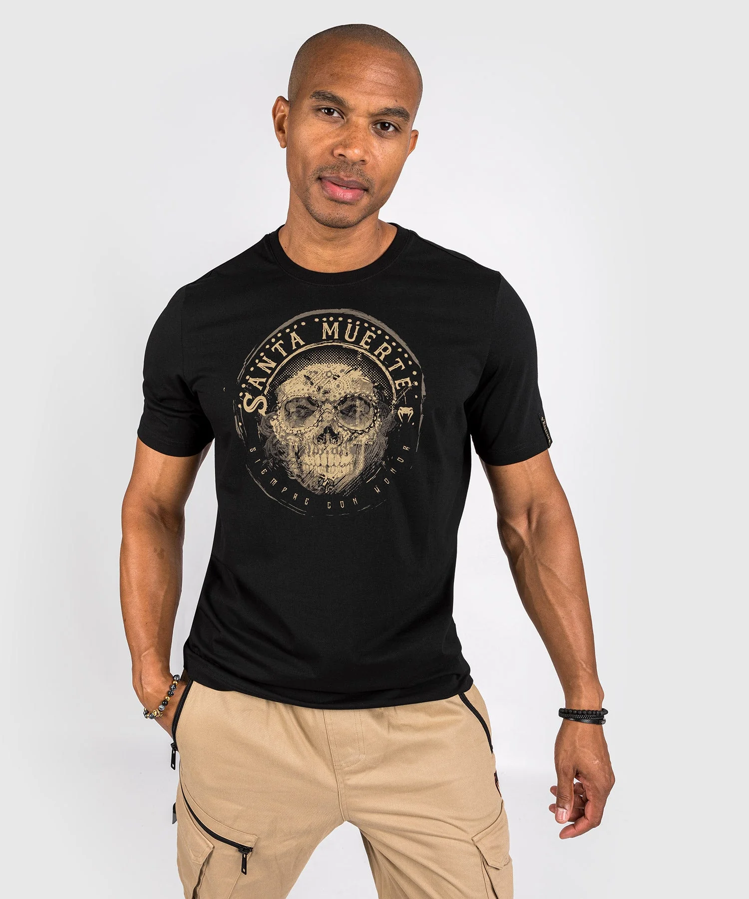 T-shirt Santa Muerte Dark Side Venum - Noir/Marron - Image 6