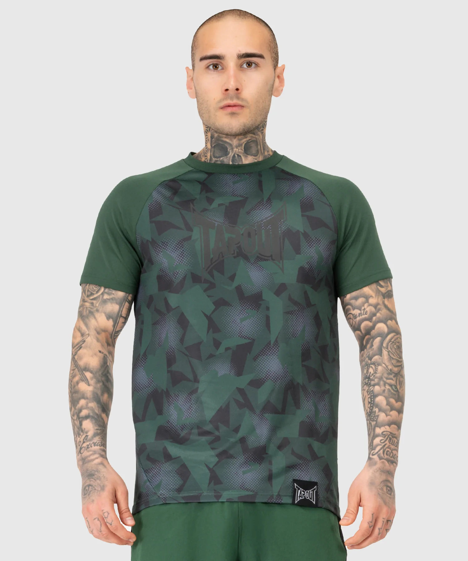 T-shirt Tapout Training Graphic - Noir/Vert