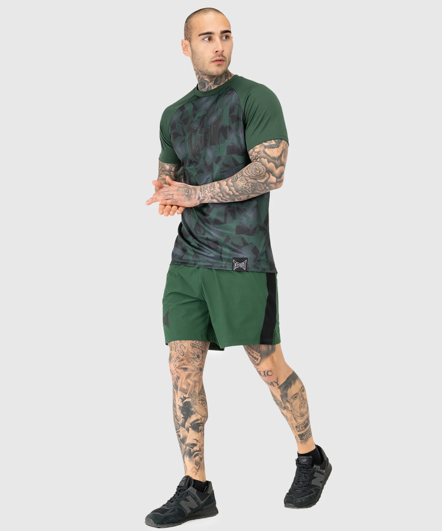 T-shirt Tapout Training Graphic - Noir/Vert - Image 4