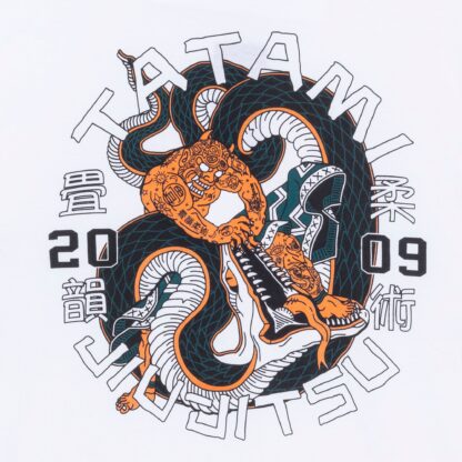 T-Shirt Tatami Fightwear Serpent Organic - Blanc - Image 4